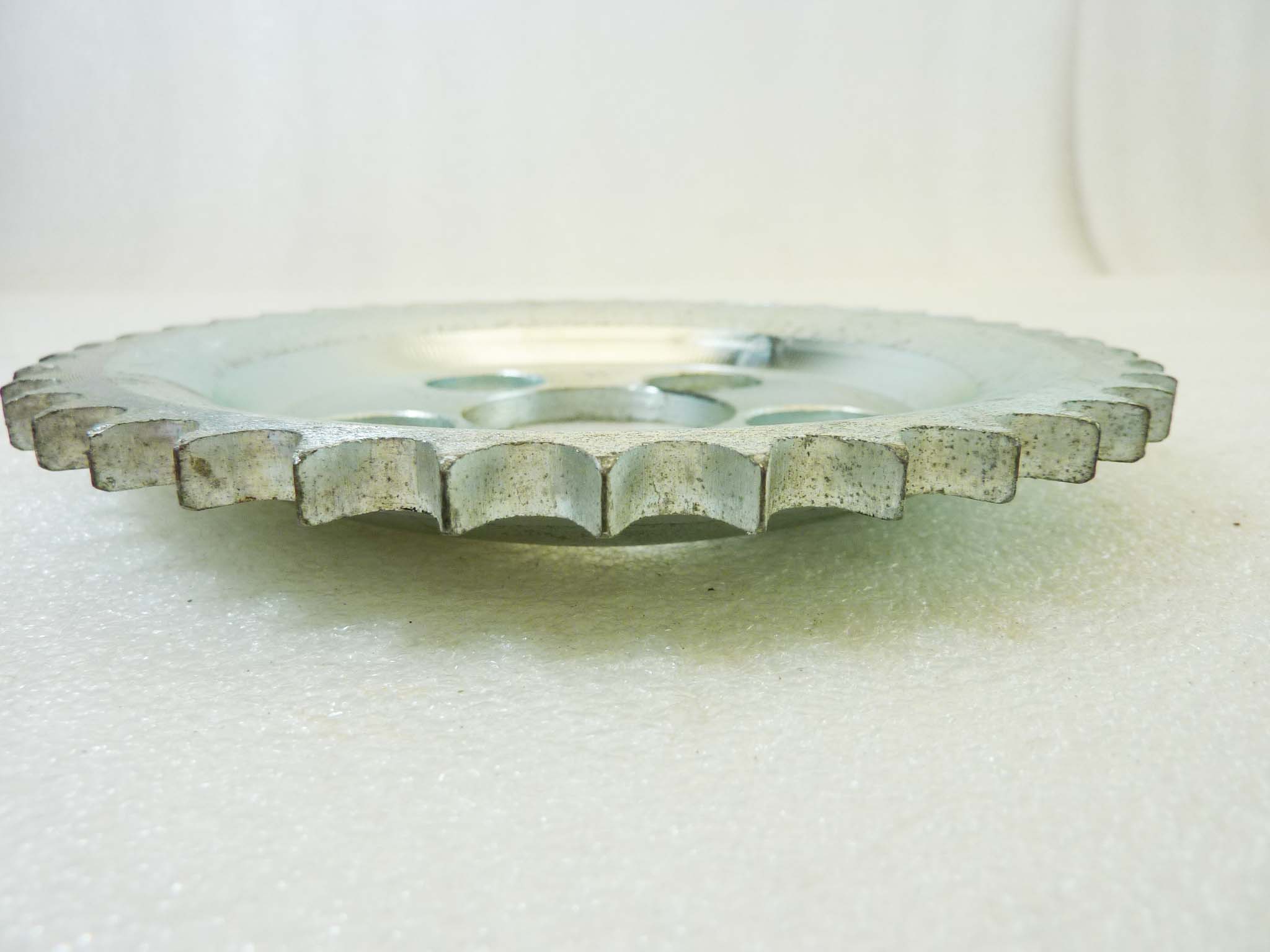 Corona 41 denti passo 428 diam foro centrale 46 mm diam est 171 mm moto epoca Guzzi Gilera Benelli Motobi MV Agusta Morini Malaguti Ducati Cagiva Aprilia vari modelli NUOVO fondo di magazzino vedi foto leggi descrizione - immagine 4