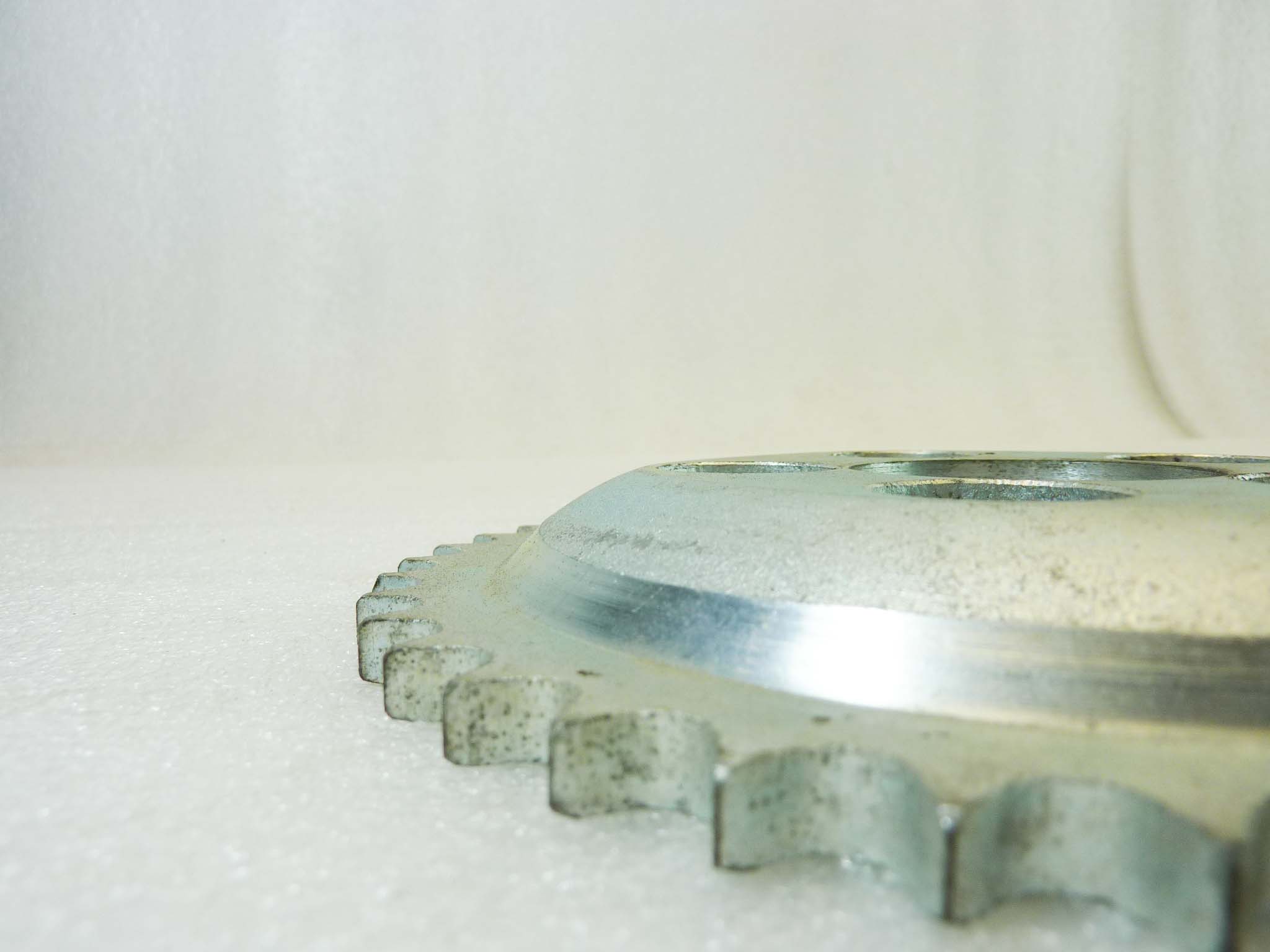 Corona 41 denti passo 428 diam foro centrale 46 mm diam est 171 mm moto epoca Guzzi Gilera Benelli Motobi MV Agusta Morini Malaguti Ducati Cagiva Aprilia vari modelli NUOVO fondo di magazzino vedi foto leggi descrizione - immagine 8