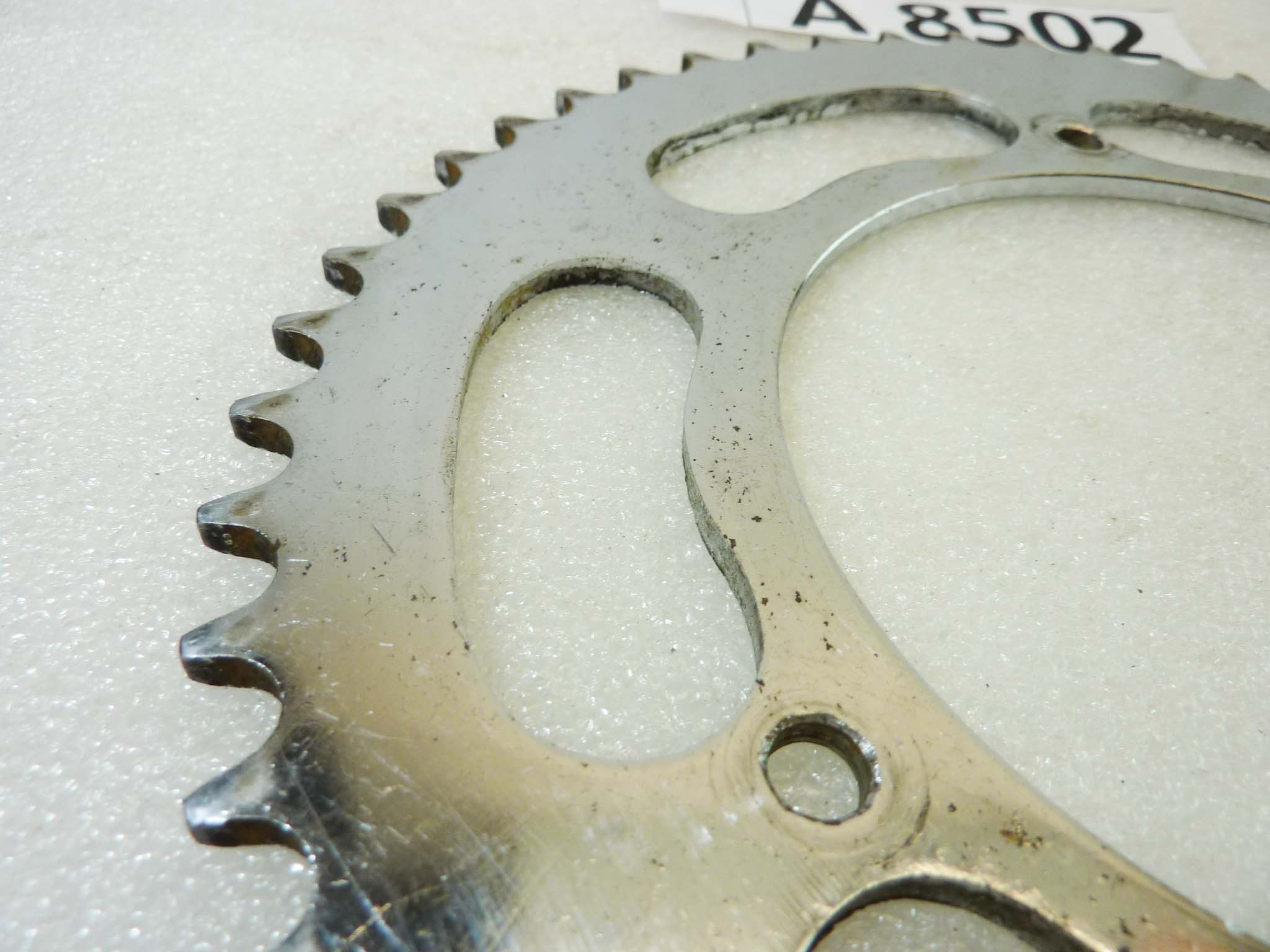 Corona cromata Guzzi Guzzino 3 fori 51 denti NUOVO fondo di magazzino vedi foto leggi descrizione - immagine 3