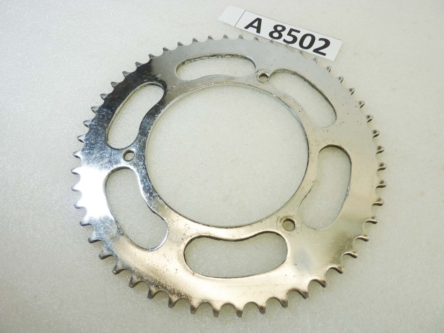 Corona cromata Guzzi Guzzino 3 fori 51 denti NUOVO fondo di magazzino vedi foto leggi descrizione - immagine 4