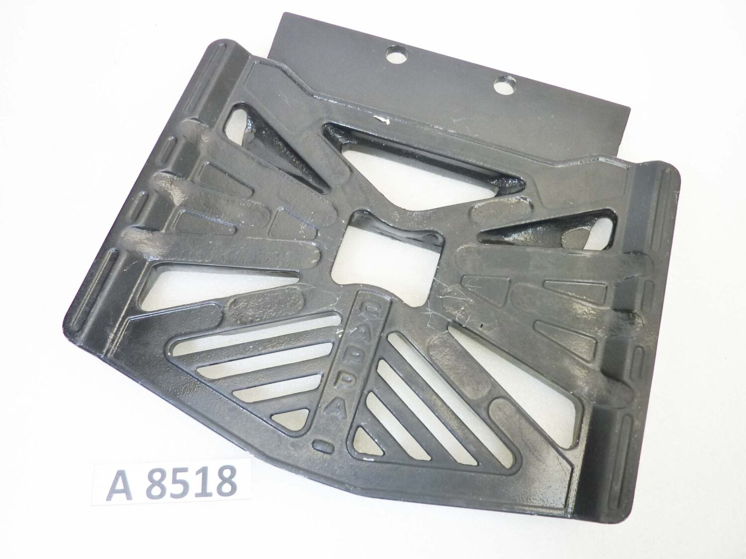Piastra top-case vintage Cappa metallo 30 x 31,5 cm con piastra estesa