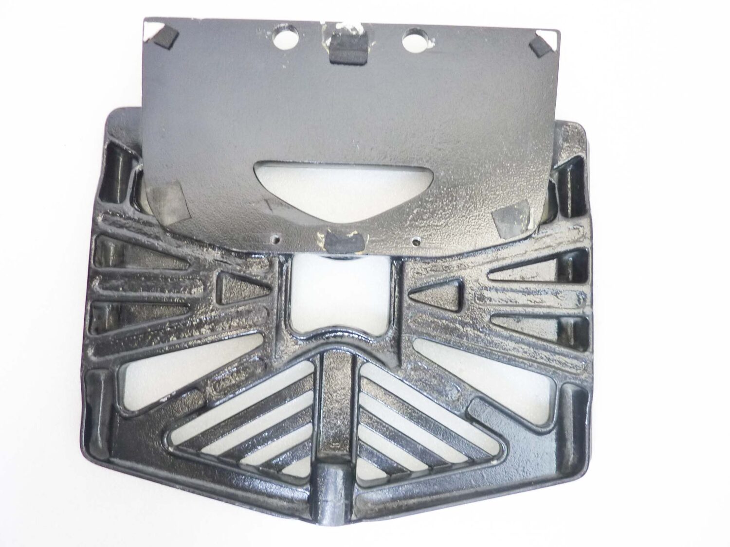 Piastra top-case vintage Cappa metallo 30 x 31,5 cm con piastra estesa - immagine 7