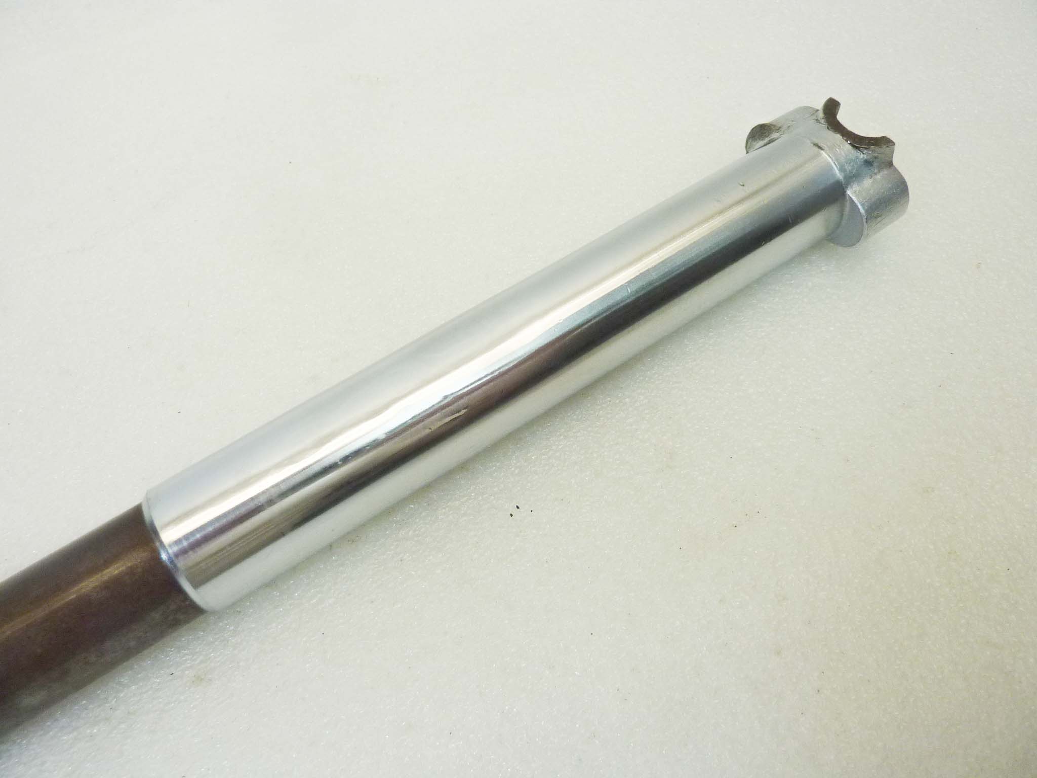 Stelo forcella anteriore Guzzi Airone 250 sinistro T16235 lungh 527 mm diam 26 mm - diam centrale 27 mm - diam cromato 30 - immagine 2