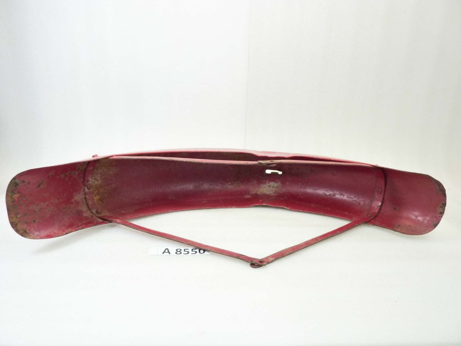 Parafango anteriore Guzzi epoca parallelogramma lungh 74 cm largh centrale 13 cm - immagine 11