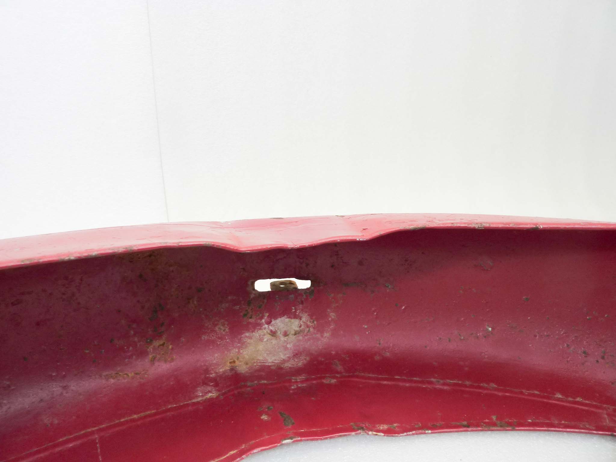Parafango anteriore Guzzi epoca parallelogramma lungh 74 cm largh centrale 13 cm - immagine 12