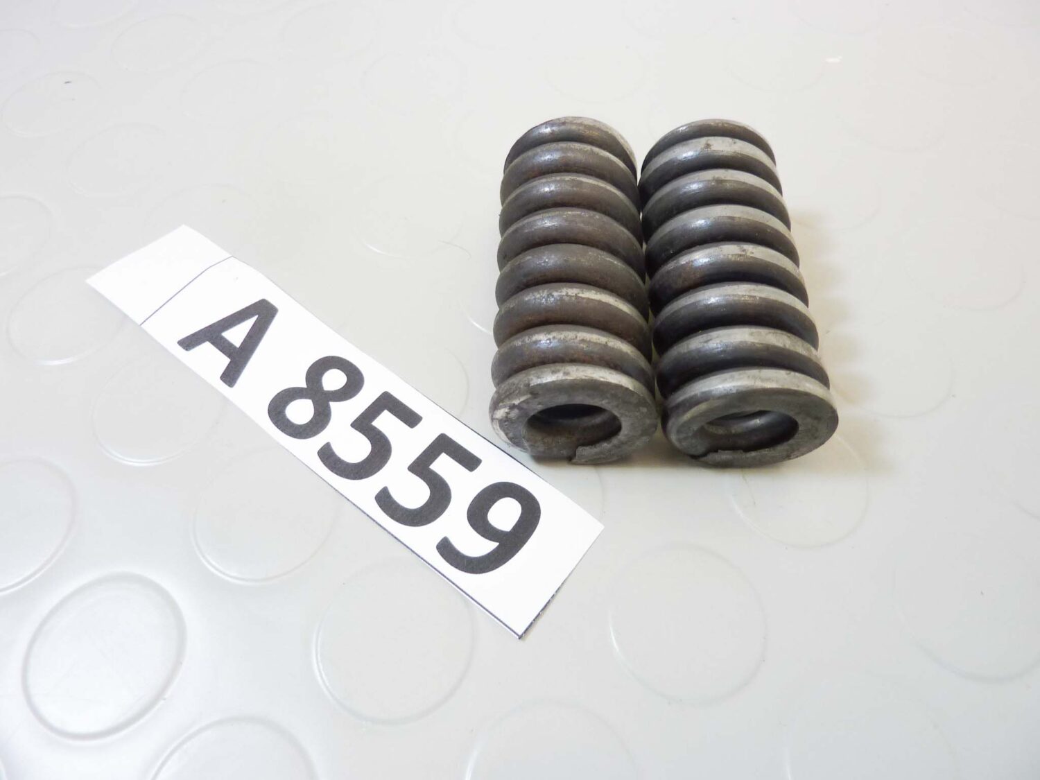 Coppia molle forcellone oscillante Guzzi Airone 250 4V lungh 55 mm diam 24 mm cod T5533 - immagine 2