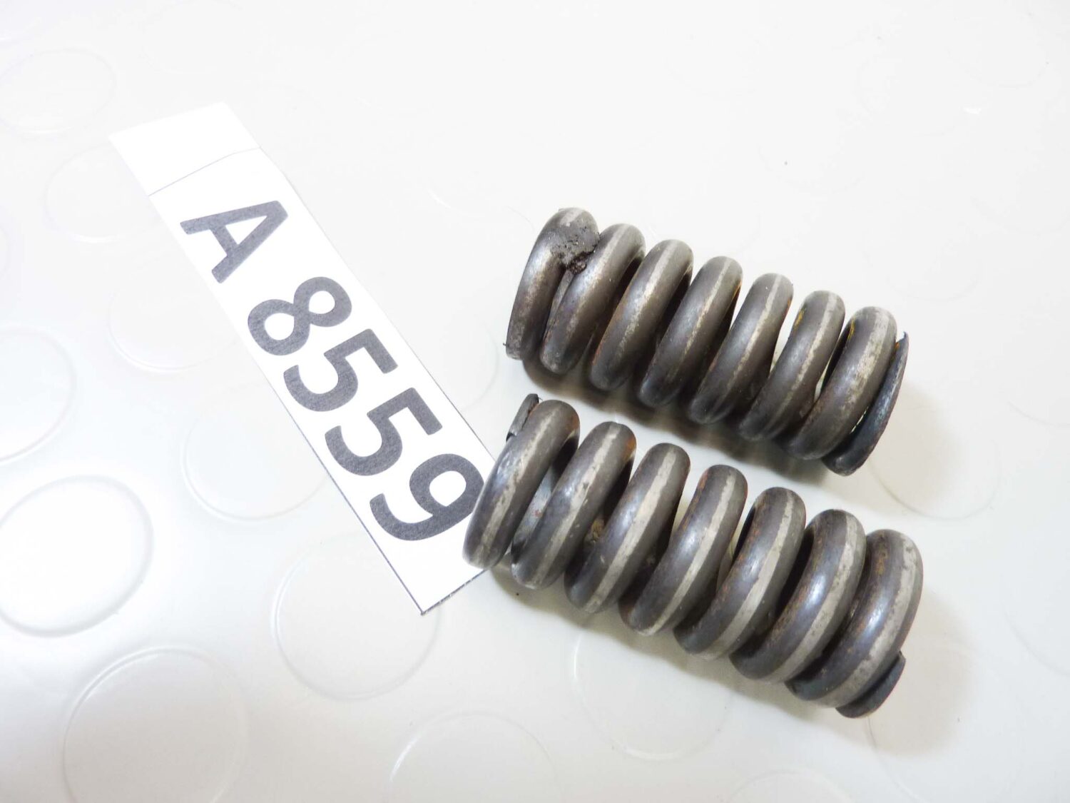 Coppia molle forcellone oscillante Guzzi Airone 250 4V lungh 55 mm diam 24 mm cod T5533 - immagine 4