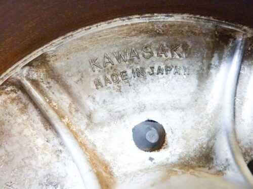 Cerchio ruota posteriore Kawasaki H1 1973 - 1975 Takasago 215 BX 18 W cod 789621-2411 - immagine 16