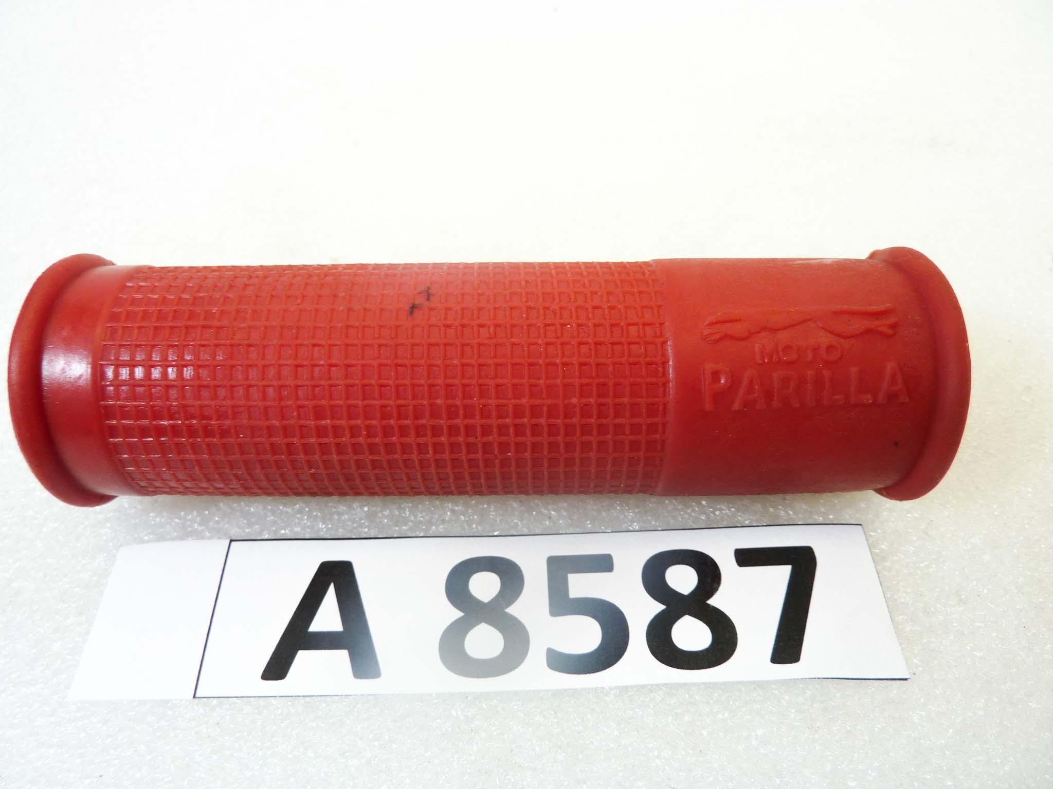 Manopola moto Parilla rossa originale no replica diam interno 22 lungh tot 110 mm nuovo fondo di magazzino - immagine 5