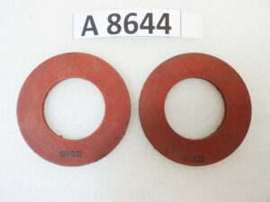 Dischi per ammortizzatori a compasso Guzzi e moto epoca varie diam est 88 mm diam int 48 mm spessore 4 mm nuovo fondo di magazzino