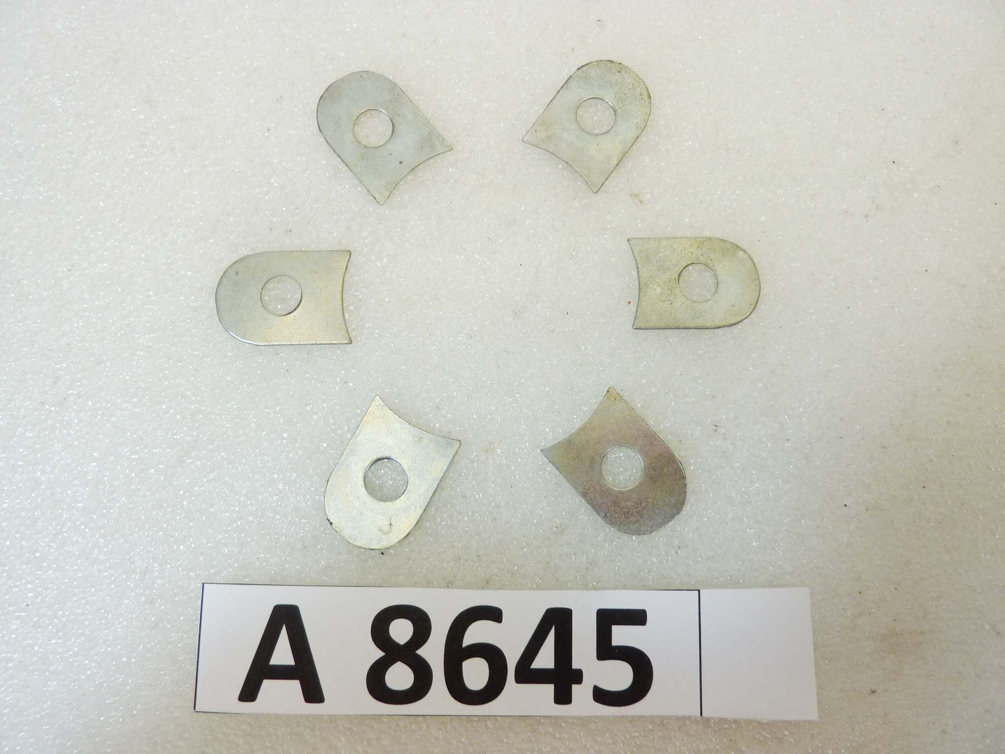 Piastra sicurezza ferma bulloni corona 6 pezzi nuovo fondo di magazzino