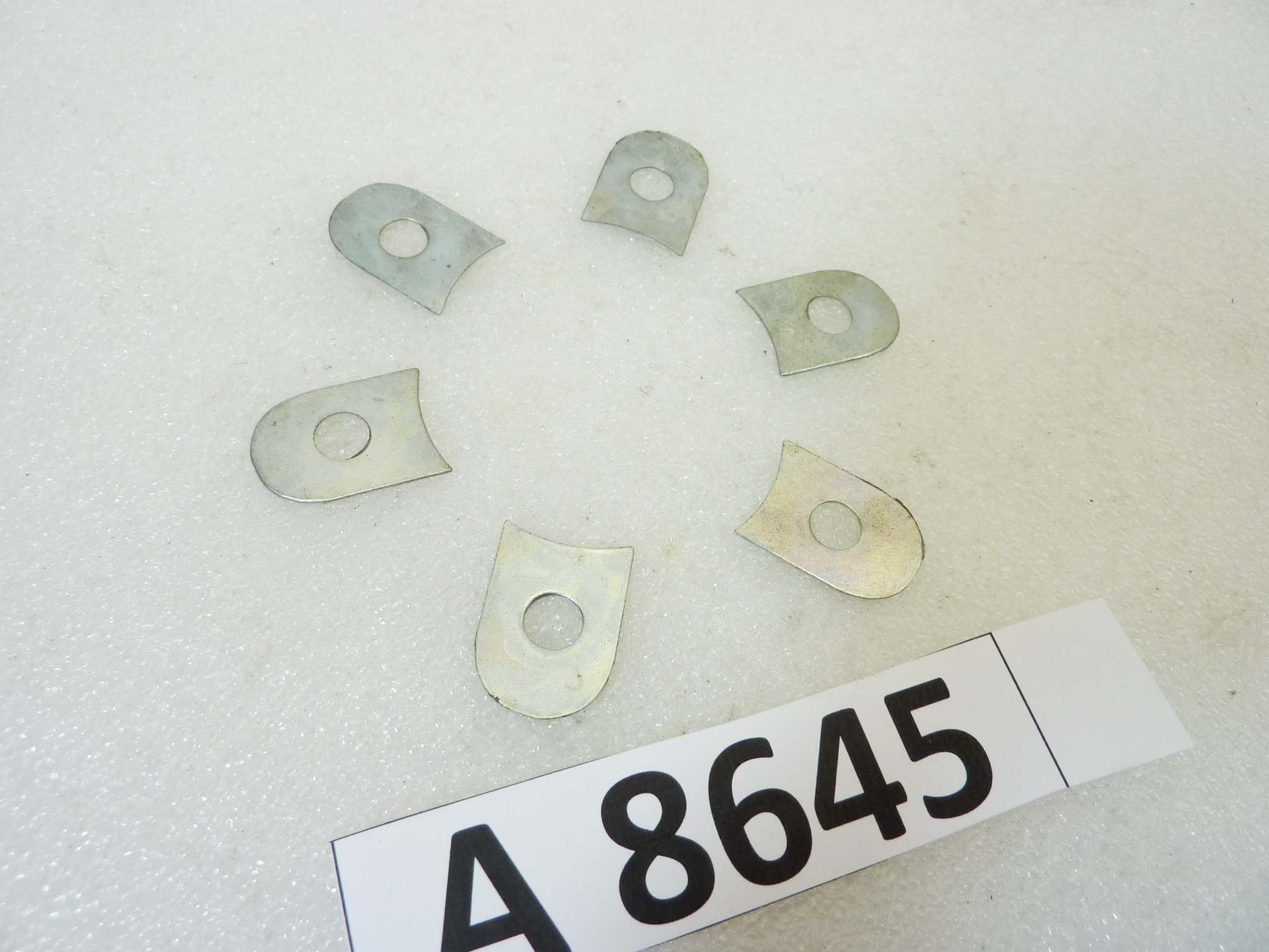 Piastra sicurezza ferma bulloni corona 6 pezzi nuovo fondo di magazzino - immagine 2