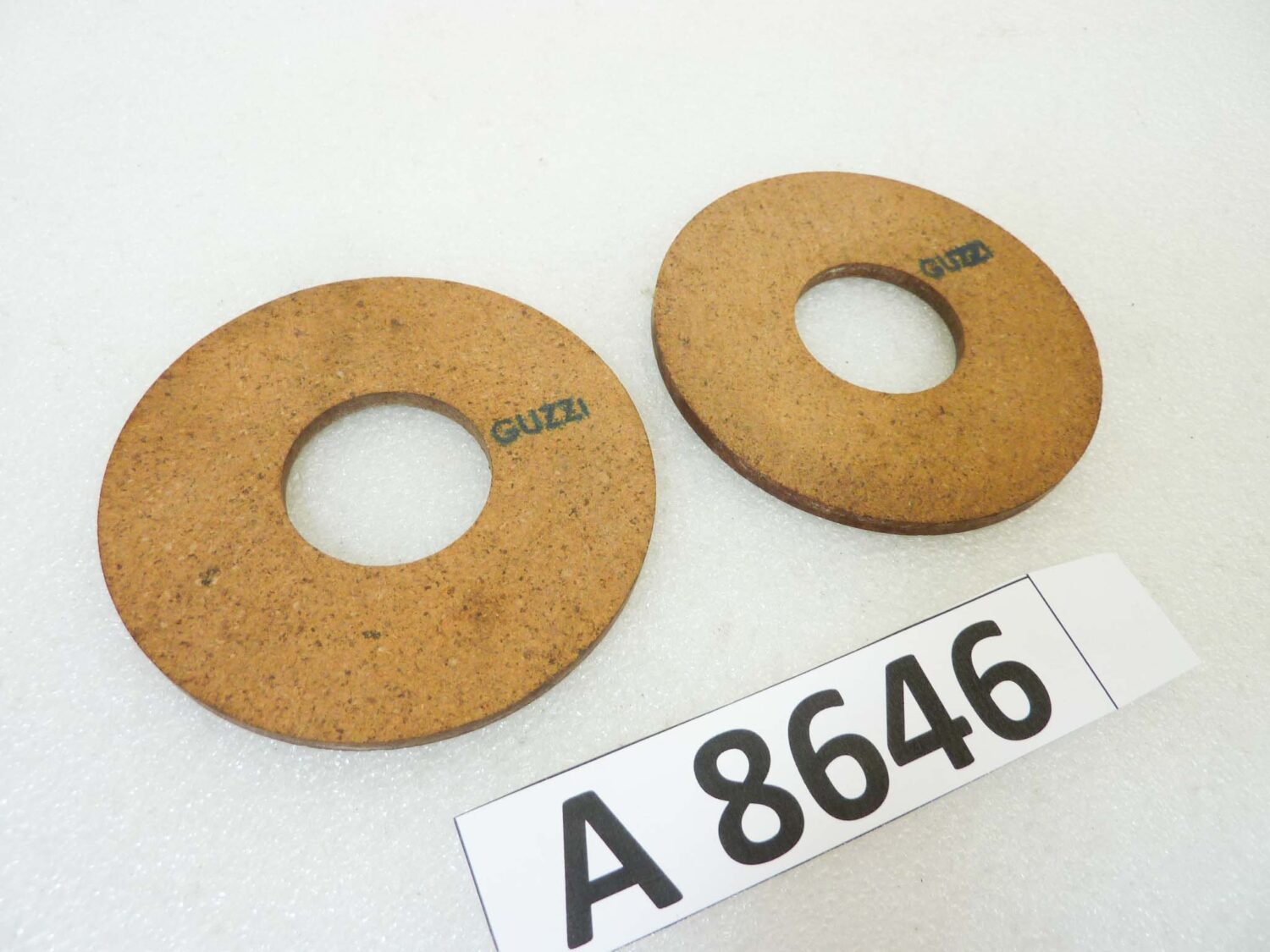 Dischi per ammortizzatori a compasso Guzzi e moto epoca varie diam est 79 mm diam int 30 mm spessore 4 mm nuovo fondo di magazzino - immagine 2