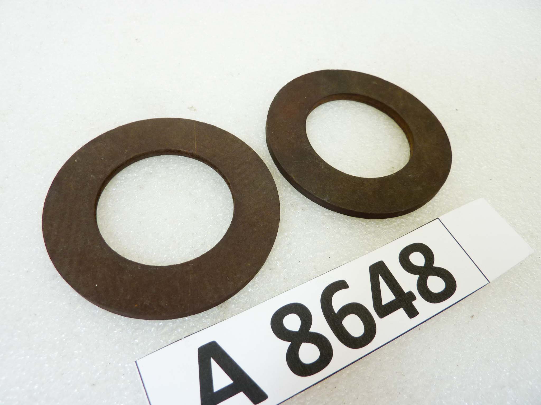 Dischi per ammortizzatori a compasso Guzzi e moto epoca varie diam est 60 mm diam int 35 mm spessore 3,5 mm nuovo fondo di magazzino - immagine 2