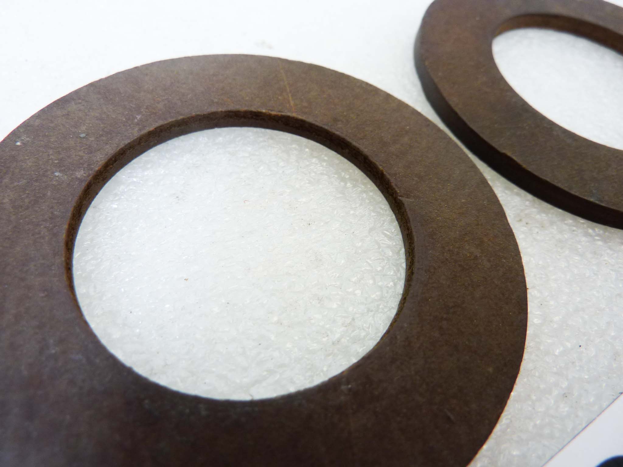 Dischi per ammortizzatori a compasso Guzzi e moto epoca varie diam est 60 mm diam int 35 mm spessore 3,5 mm nuovo fondo di magazzino - immagine 4