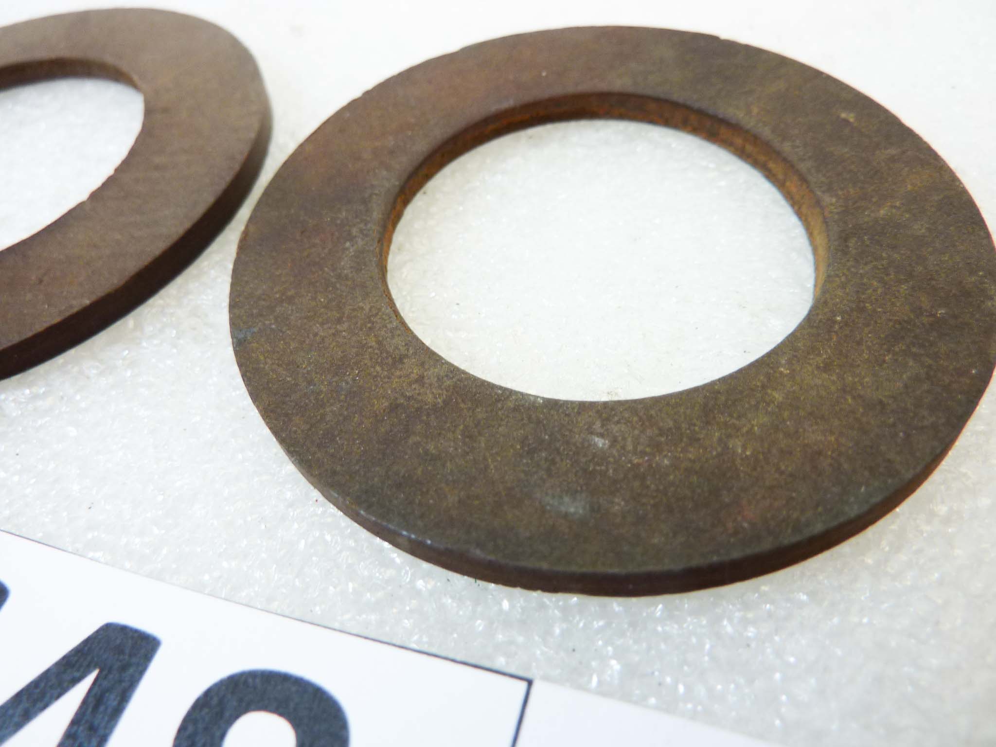 Dischi per ammortizzatori a compasso Guzzi e moto epoca varie diam est 60 mm diam int 35 mm spessore 3,5 mm nuovo fondo di magazzino - immagine 5