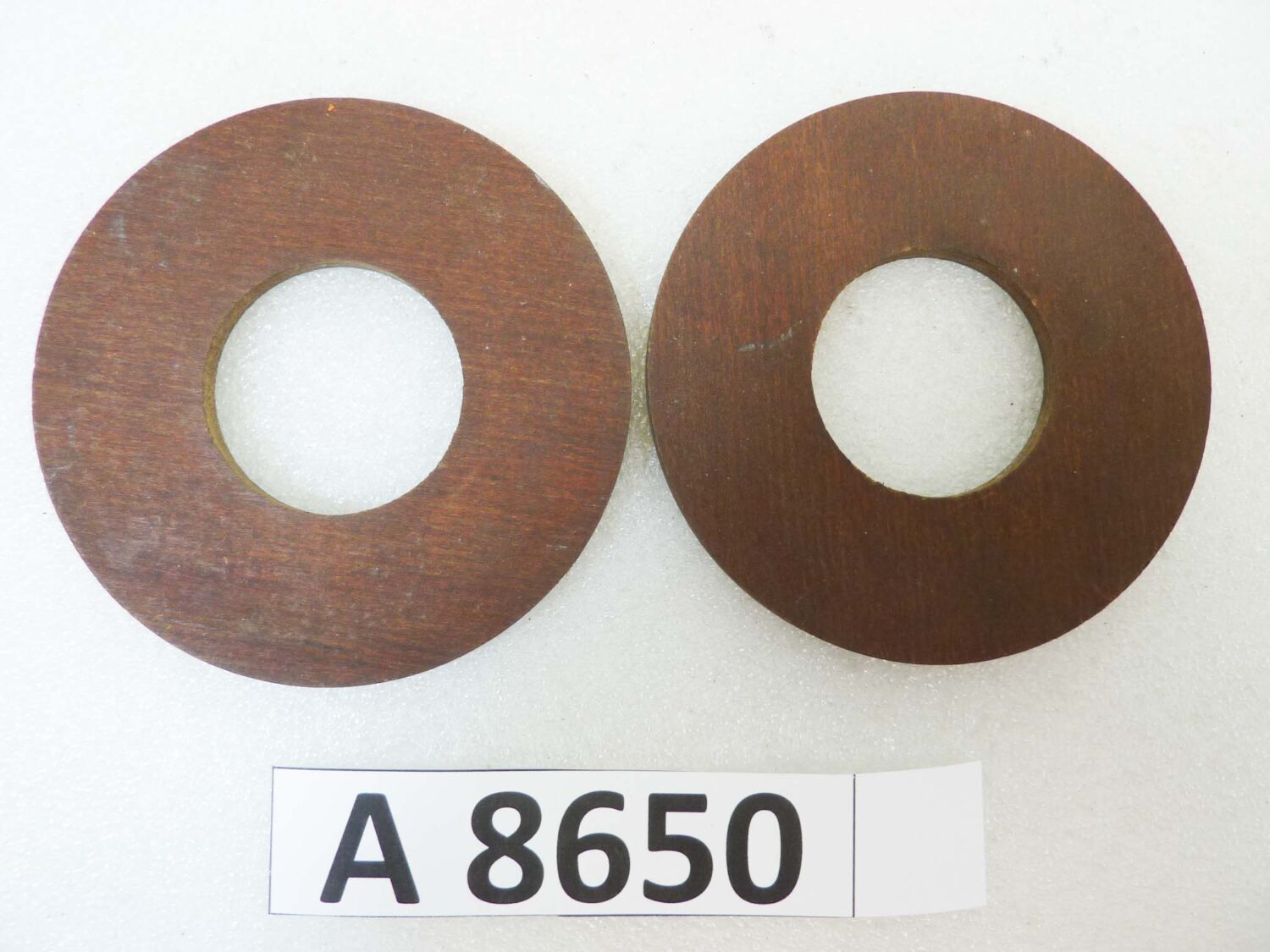 Dischi per ammortizzatori a compasso Guzzi e moto epoca varie diam est 88 mm diam int 38 mm spessore 4,4 mm nuovo fondo di magazzino