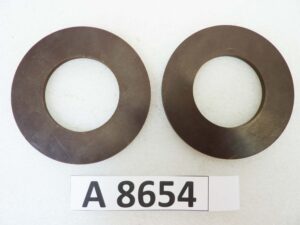Dischi per ammortizzatori a compasso Guzzi e moto epoca varie diam est 88 mm diam int 48 mm spessore 4 mm nuovo fondo di magazzino