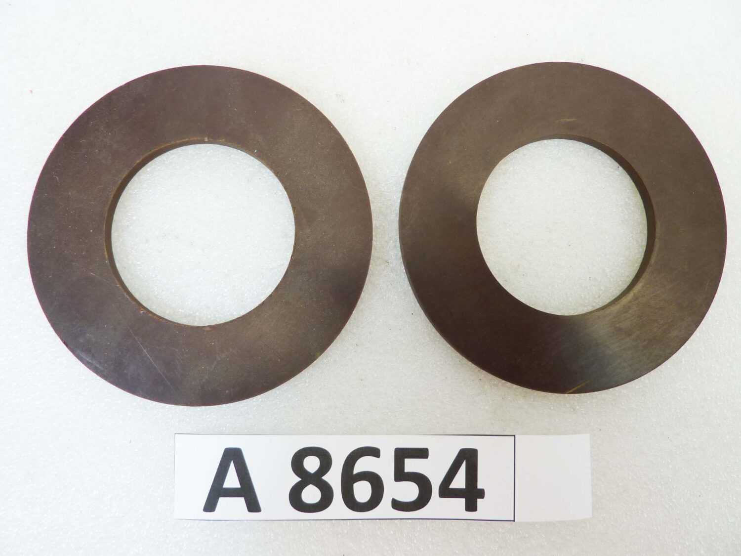 Dischi per ammortizzatori a compasso Guzzi e moto epoca varie diam est 88 mm diam int 48 mm spessore 4 mm nuovo fondo di magazzino