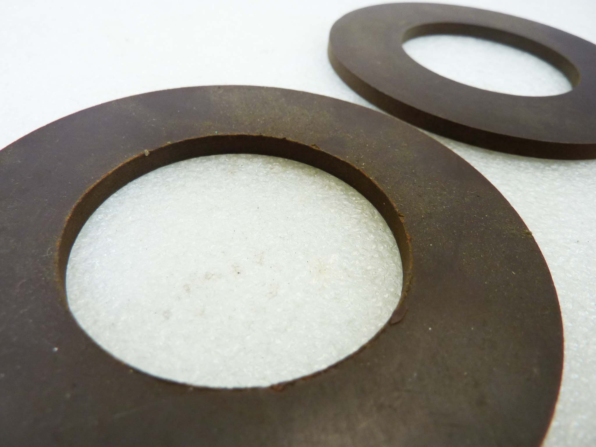 Dischi per ammortizzatori a compasso Guzzi e moto epoca varie diam est 88 mm diam int 48 mm spessore 4 mm nuovo fondo di magazzino - immagine 3