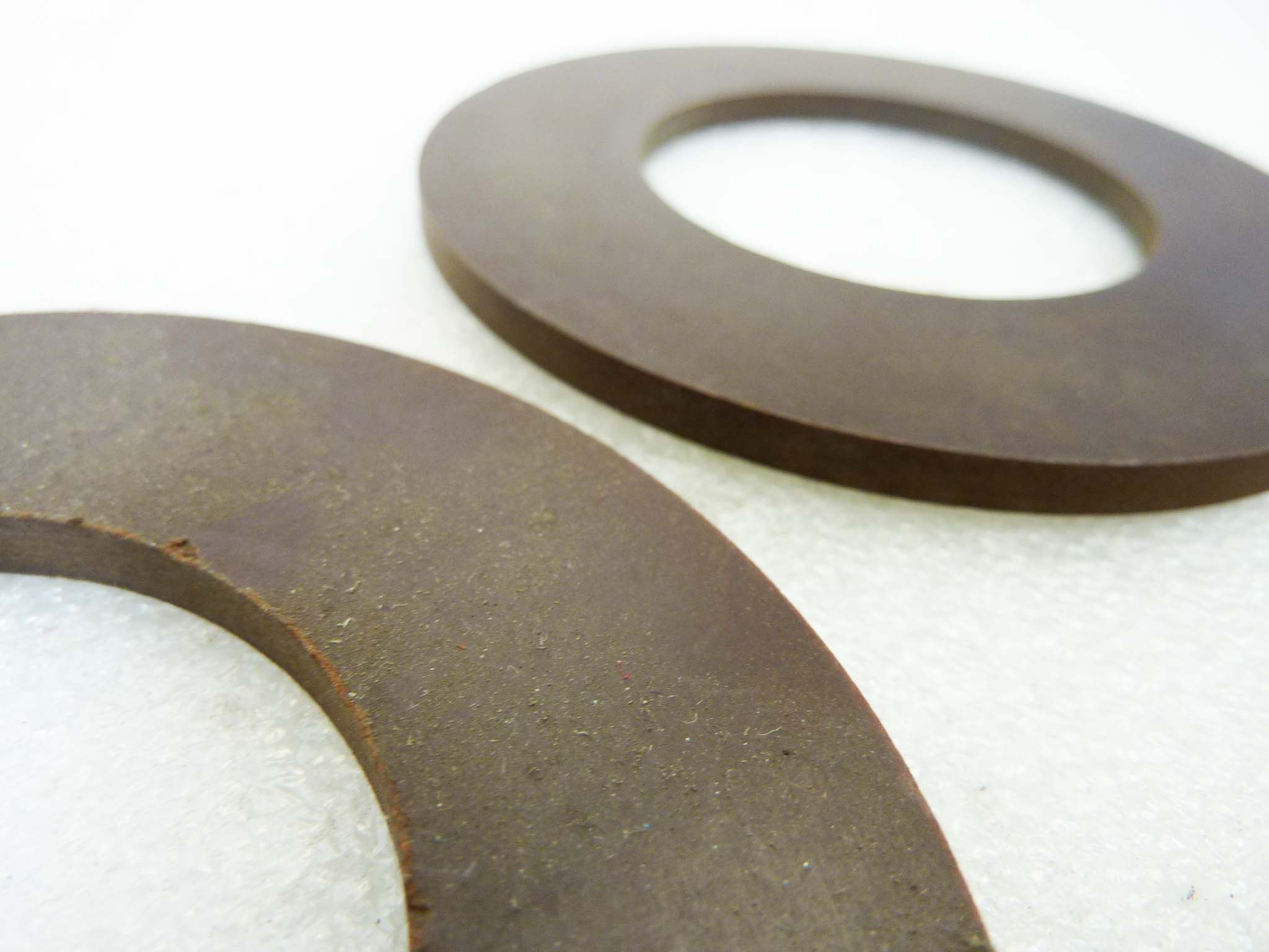 Dischi per ammortizzatori a compasso Guzzi e moto epoca varie diam est 88 mm diam int 48 mm spessore 4 mm nuovo fondo di magazzino - immagine 4