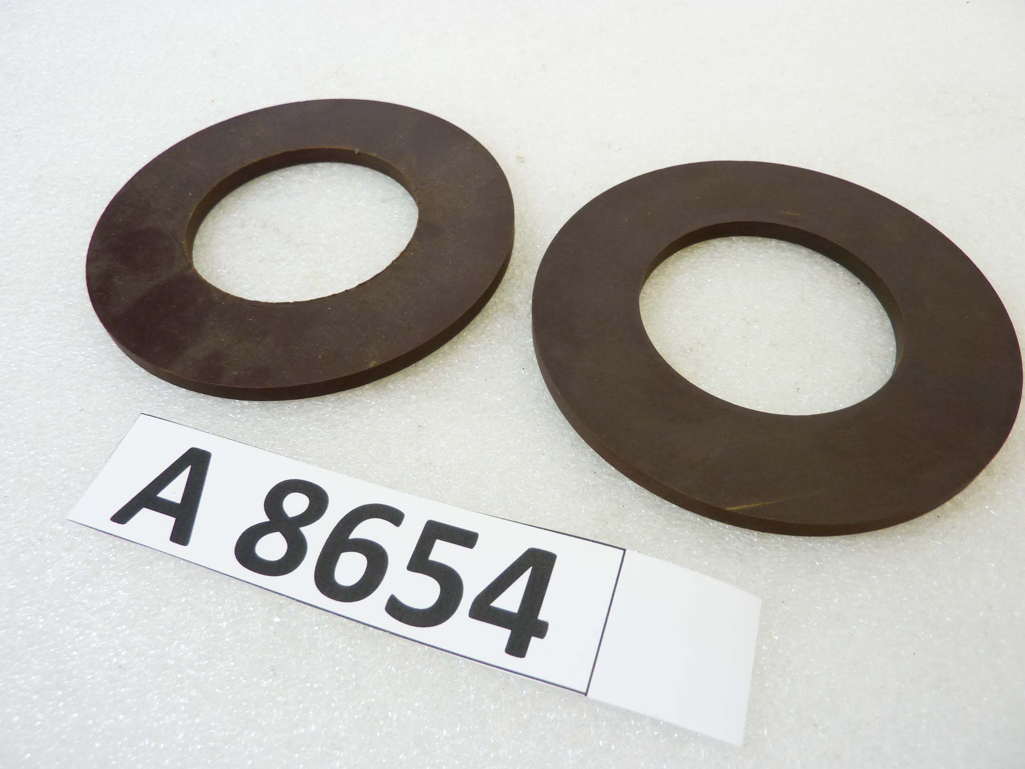 Dischi per ammortizzatori a compasso Guzzi e moto epoca varie diam est 88 mm diam int 48 mm spessore 4 mm nuovo fondo di magazzino - immagine 5