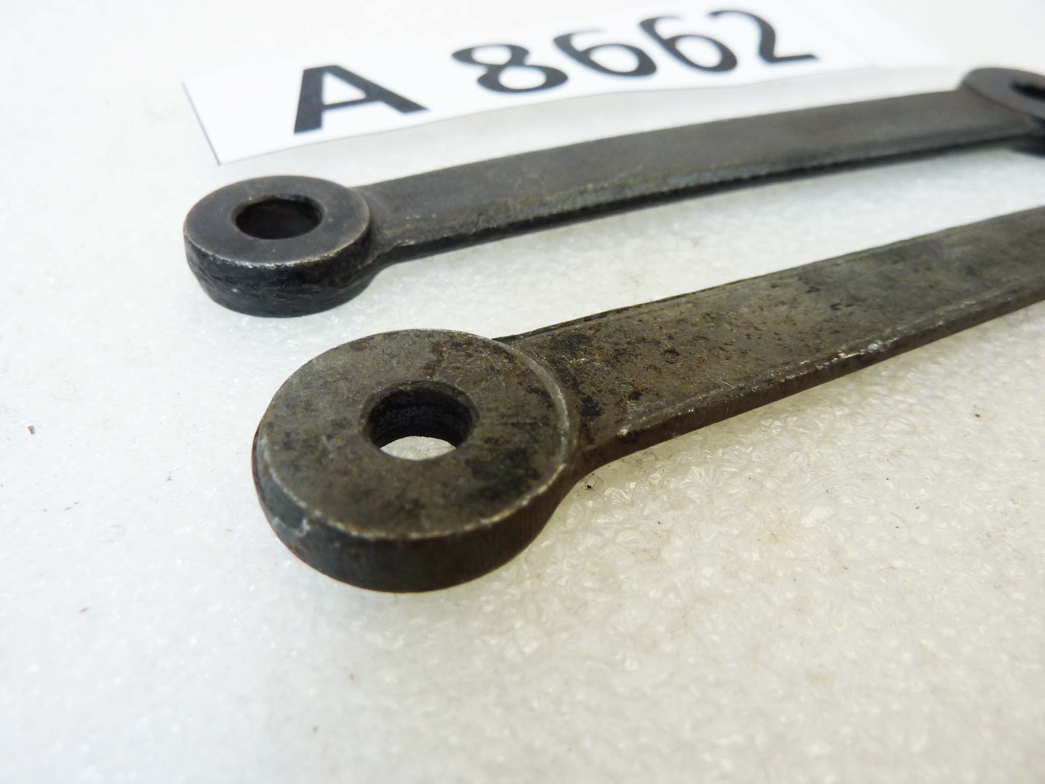 Bielle biscottini leveraggio forcella ant lungh tot 111 mm spessore 5 mm interasse fori 94 mm nuovo fondo di magazzino - immagine 3