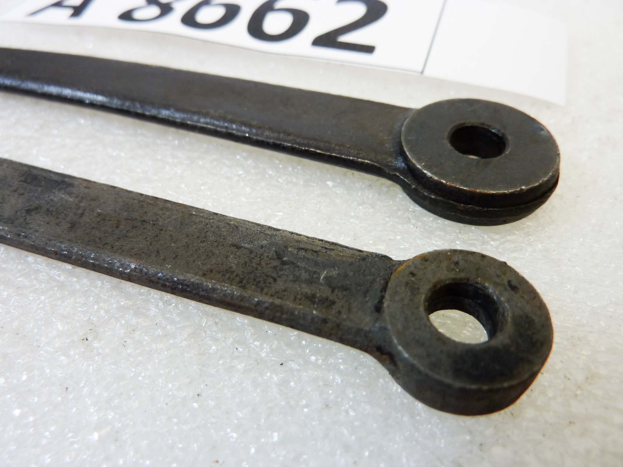 Bielle biscottini leveraggio forcella ant lungh tot 111 mm spessore 5 mm interasse fori 94 mm nuovo fondo di magazzino - immagine 4