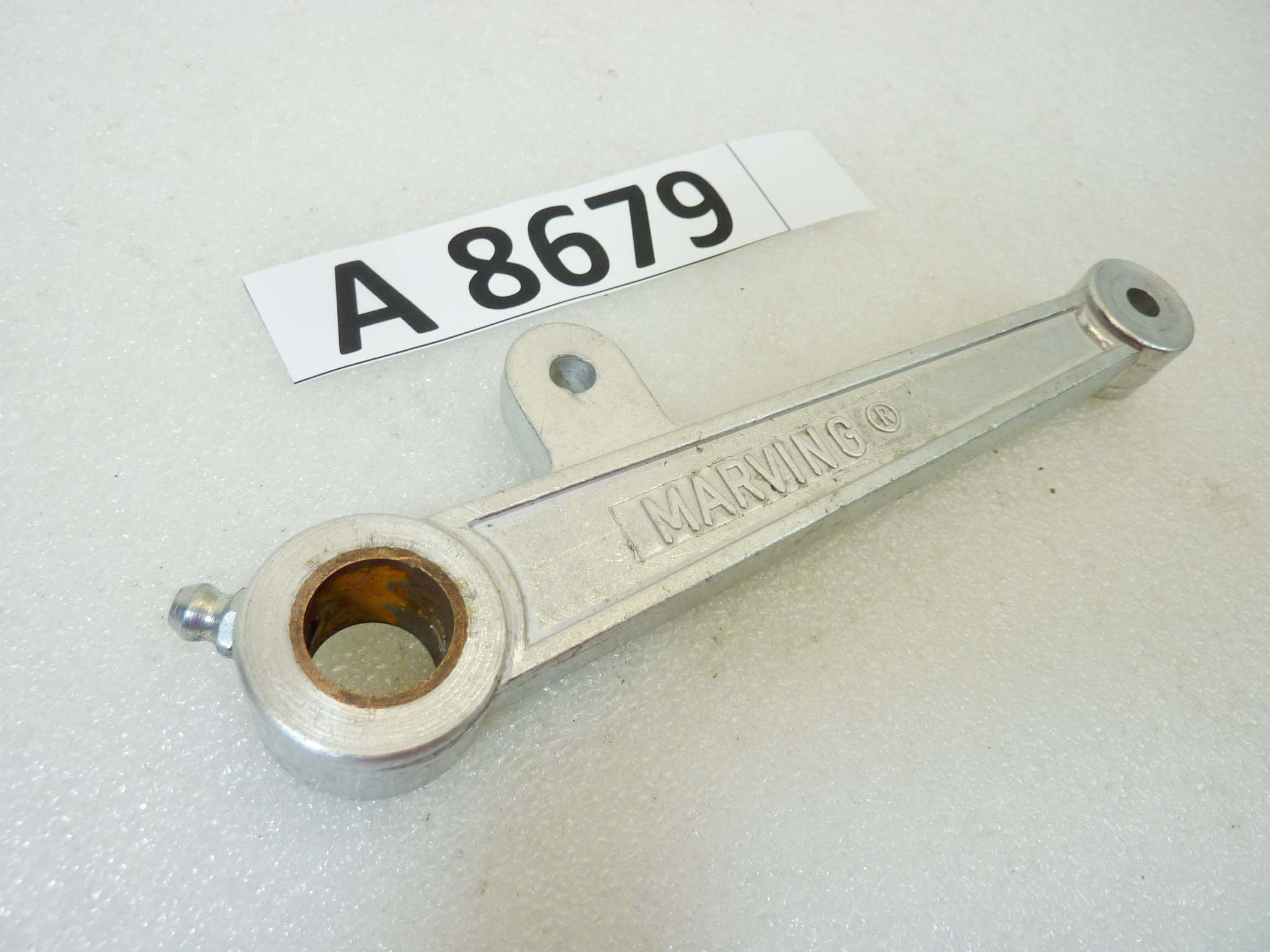Staffa leva freno posteriore Marving con ingrassatore lungh 155 mm interasse fori 130 mm - immagine 2