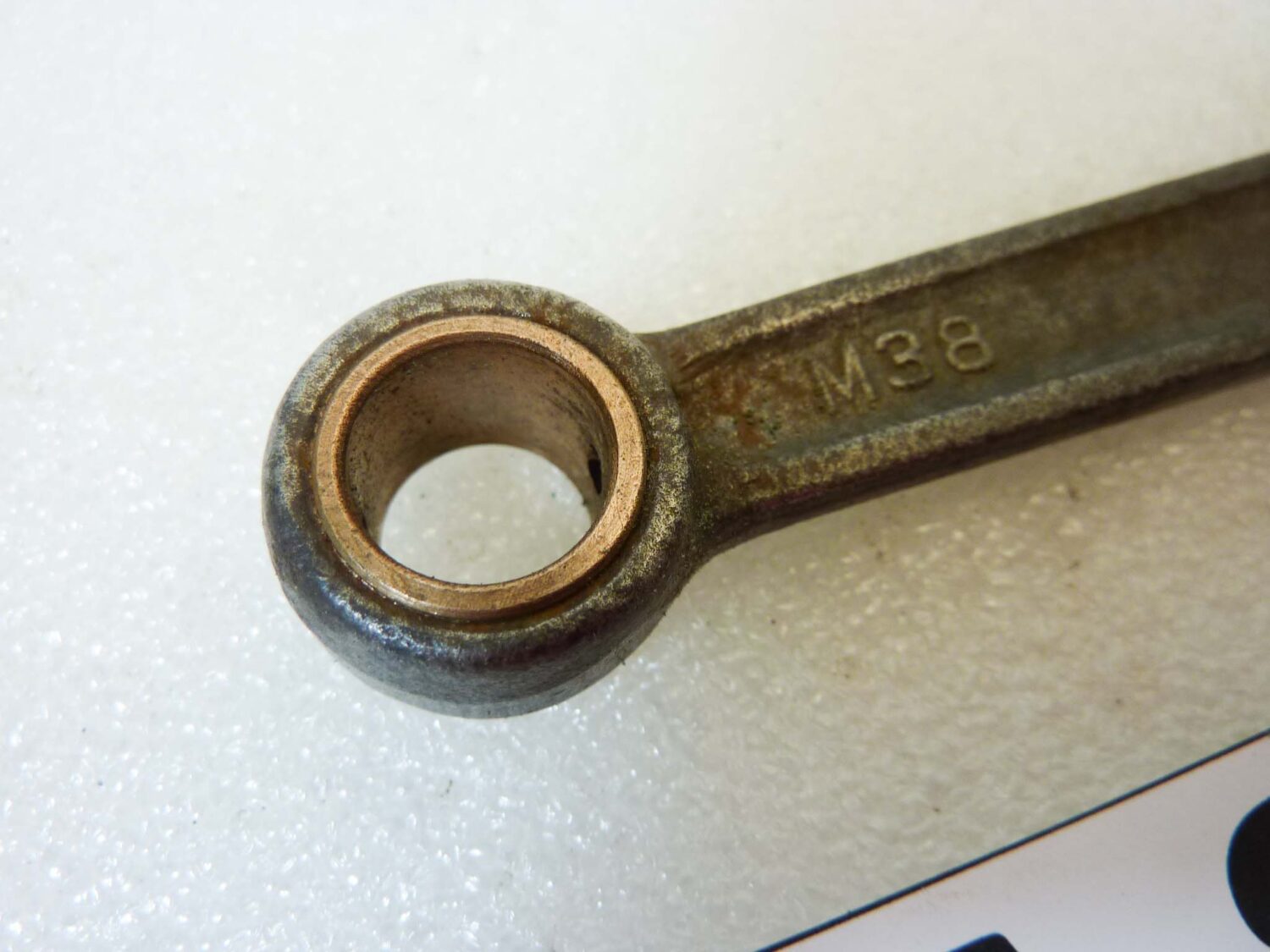 Biella moto epoca M38 lungh 111 mm diam int 12 mm 21,8 mm nuovo fondo di magazzino - immagine 2