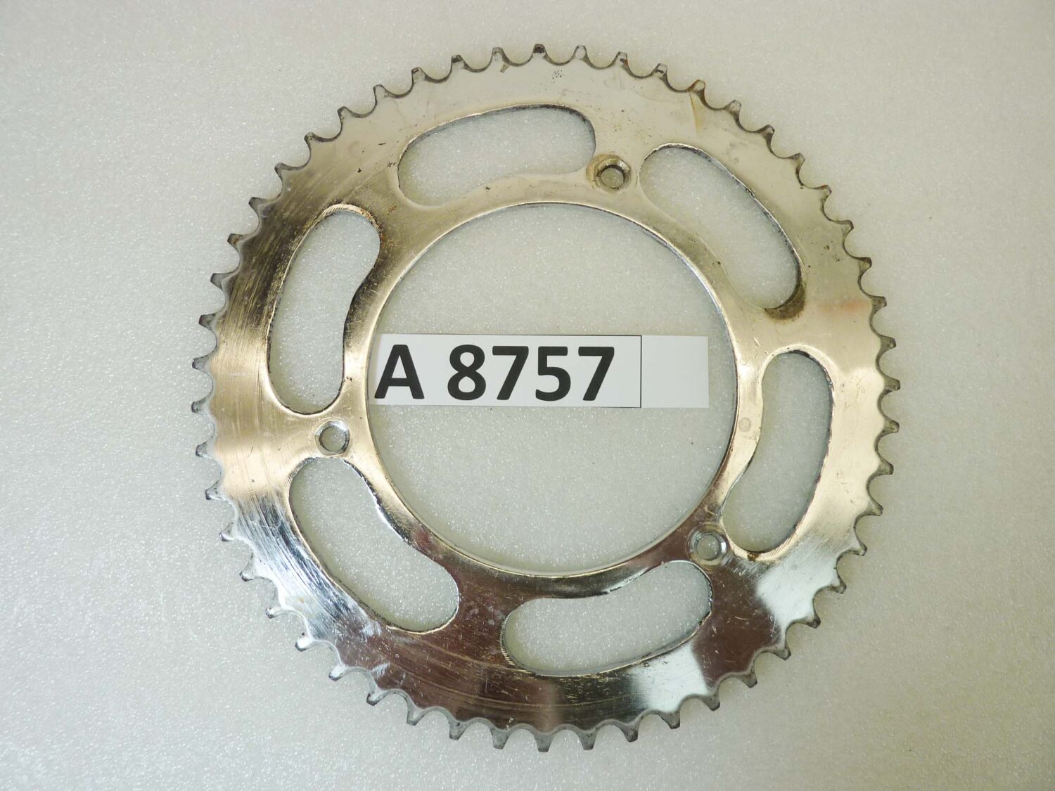 Corona cromata Guzzi Guzzino 3 fori 51 denti