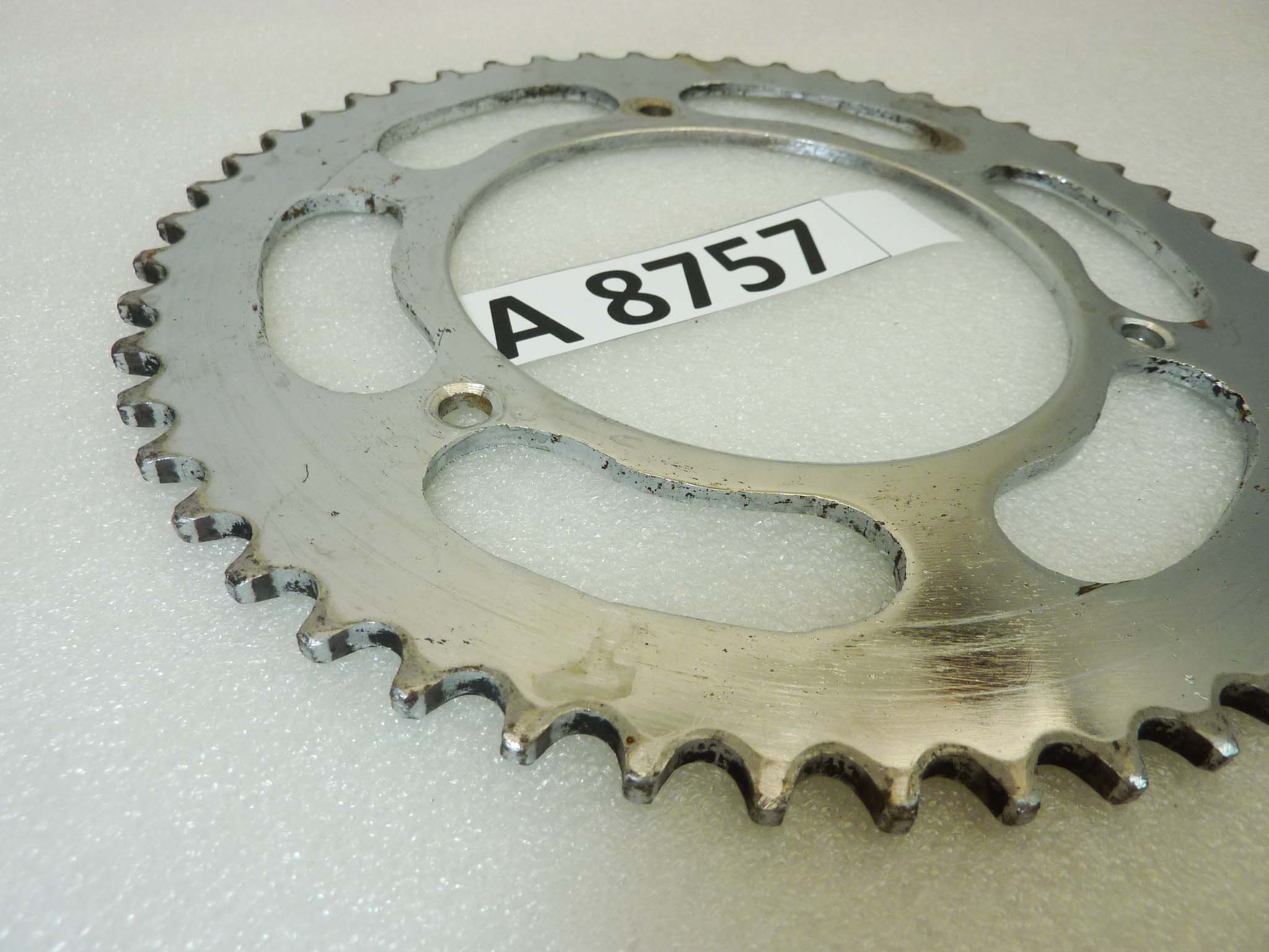 Corona cromata Guzzi Guzzino 3 fori 51 denti - immagine 3