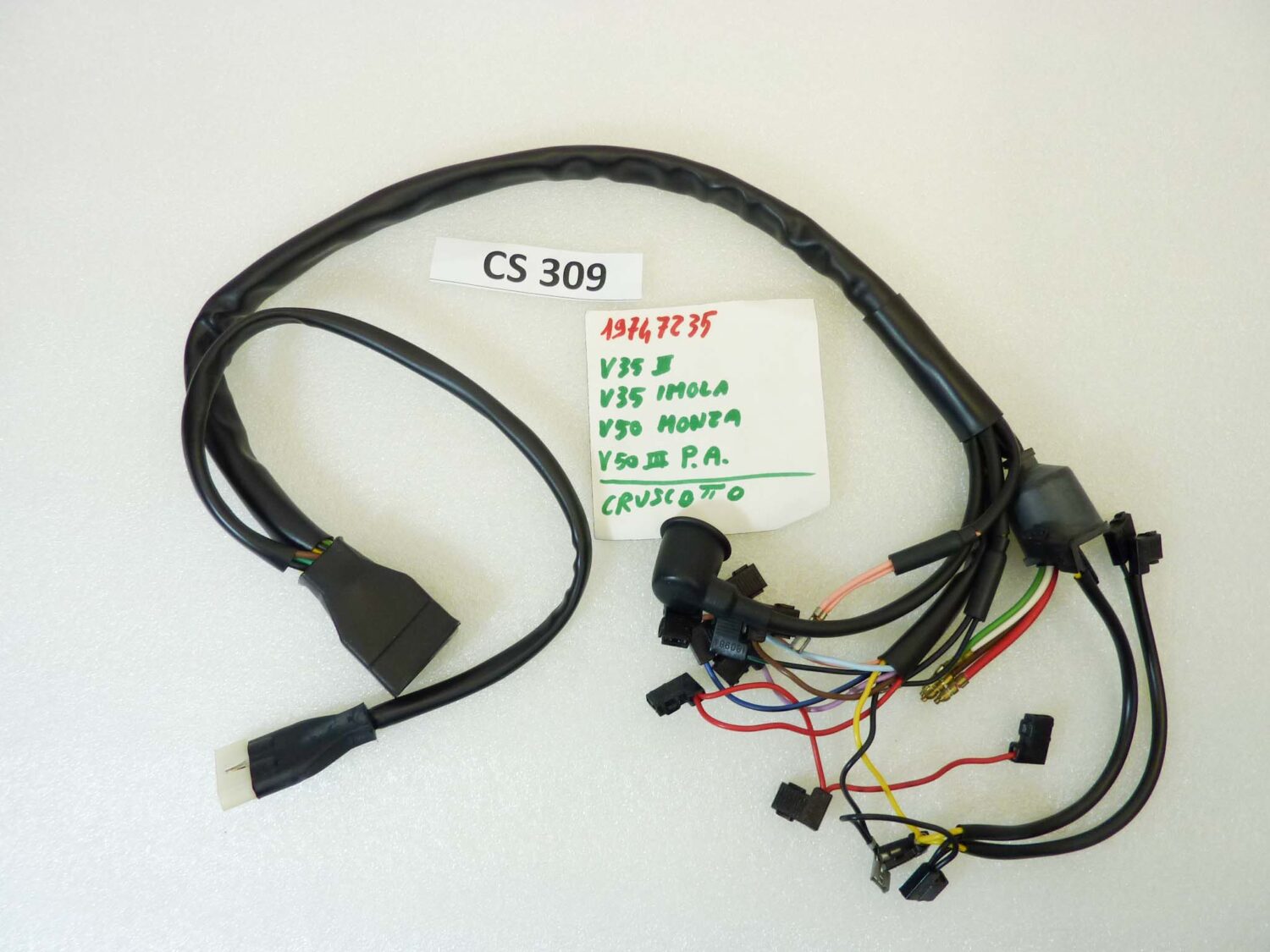Impianto elettrico cruscotto Guzzi V35 II Imola V50 Monza V50 III PA cod 19747235 treccia cablaggio nuovo fondo di magazzino