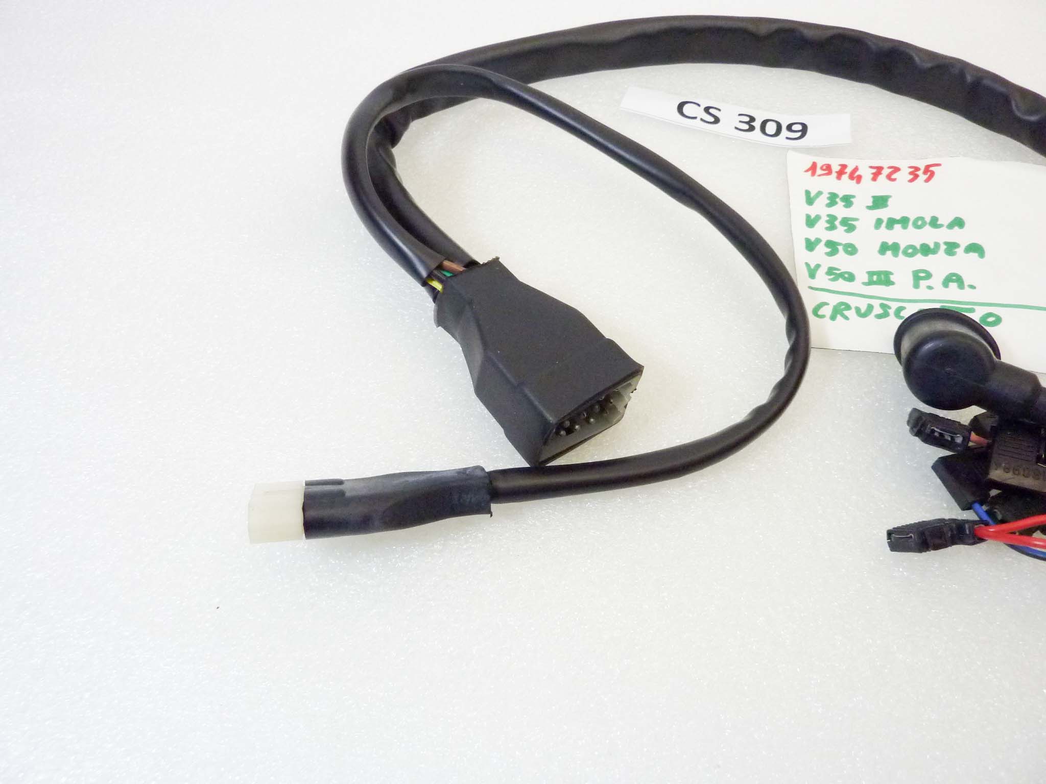 Impianto elettrico cruscotto Guzzi V35 II Imola V50 Monza V50 III PA cod 19747235 treccia cablaggio nuovo fondo di magazzino - immagine 5