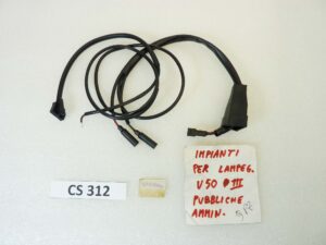 Impianto elettrico per lampeggianti Guzzi V50 III PA cod 19750990 treccia cablaggio nuovo fondo di magazzino