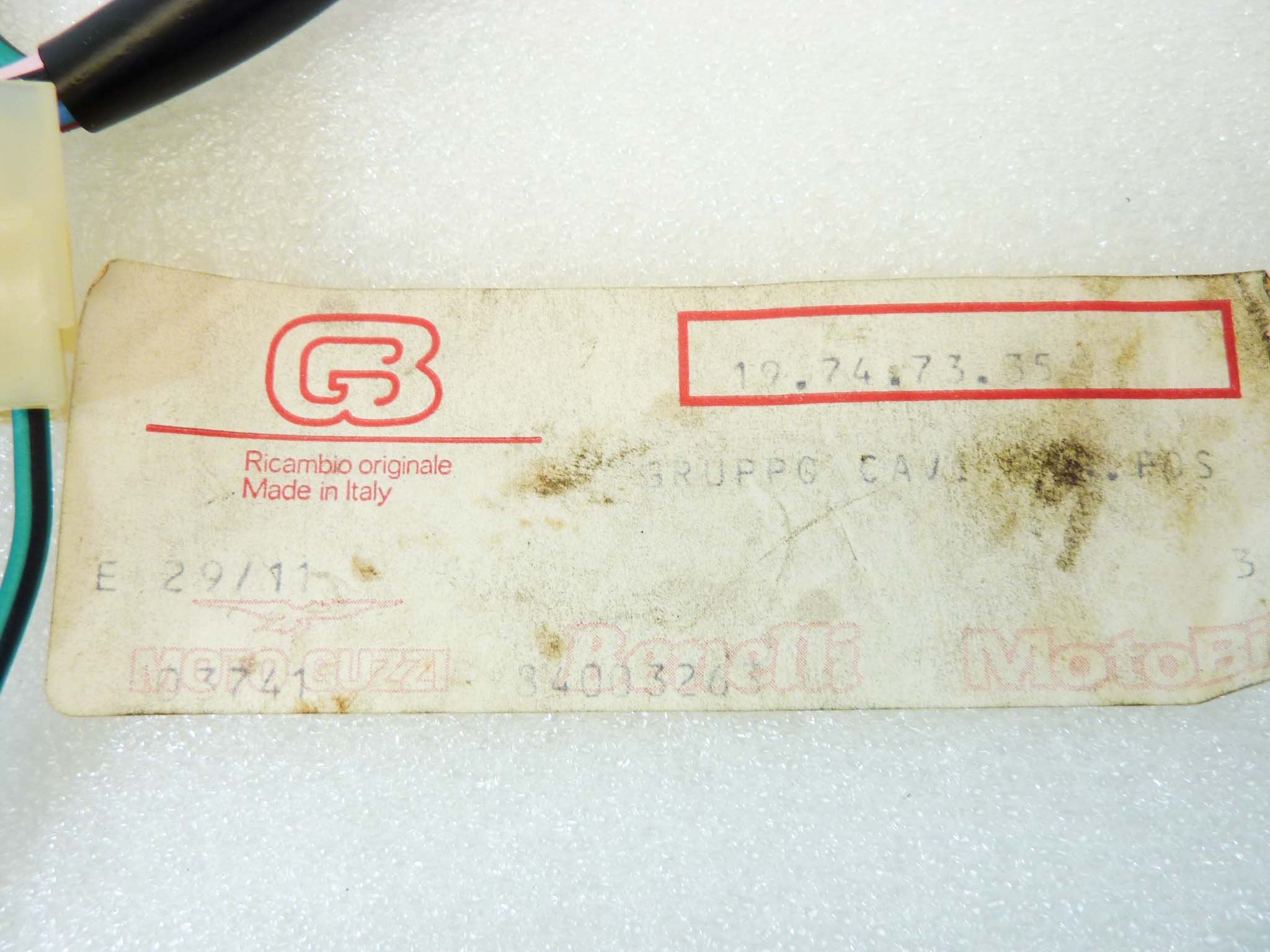 Impianto elettrico Guzzi V35 II Imola V50 III Monza frecce posteriori treccia cablaggio nuovo fondo di magazzino - immagine 6