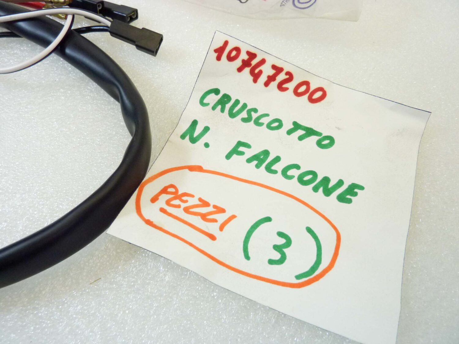 Impianto elettrico cruscotto Guzzi Nuovo Falcone cod 10747200 treccia cablaggio nuovo fondo di magazzino - immagine 3