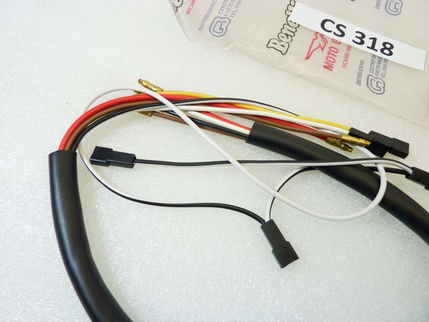 Impianto elettrico cruscotto Guzzi Nuovo Falcone cod 10747200 treccia cablaggio nuovo fondo di magazzino - immagine 4