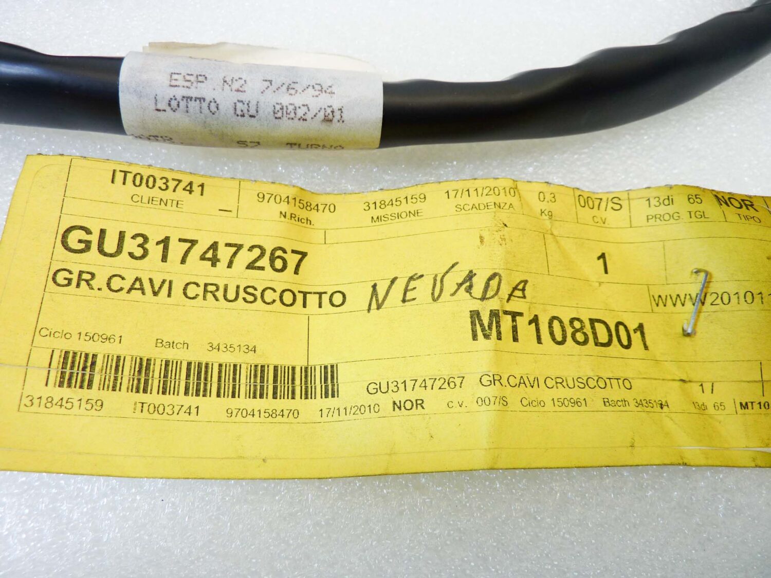 Impianto elettrico cruscotto Guzzi Nevada cod 31747267 treccia cablaggio nuovo fondo di magazzino - immagine 3