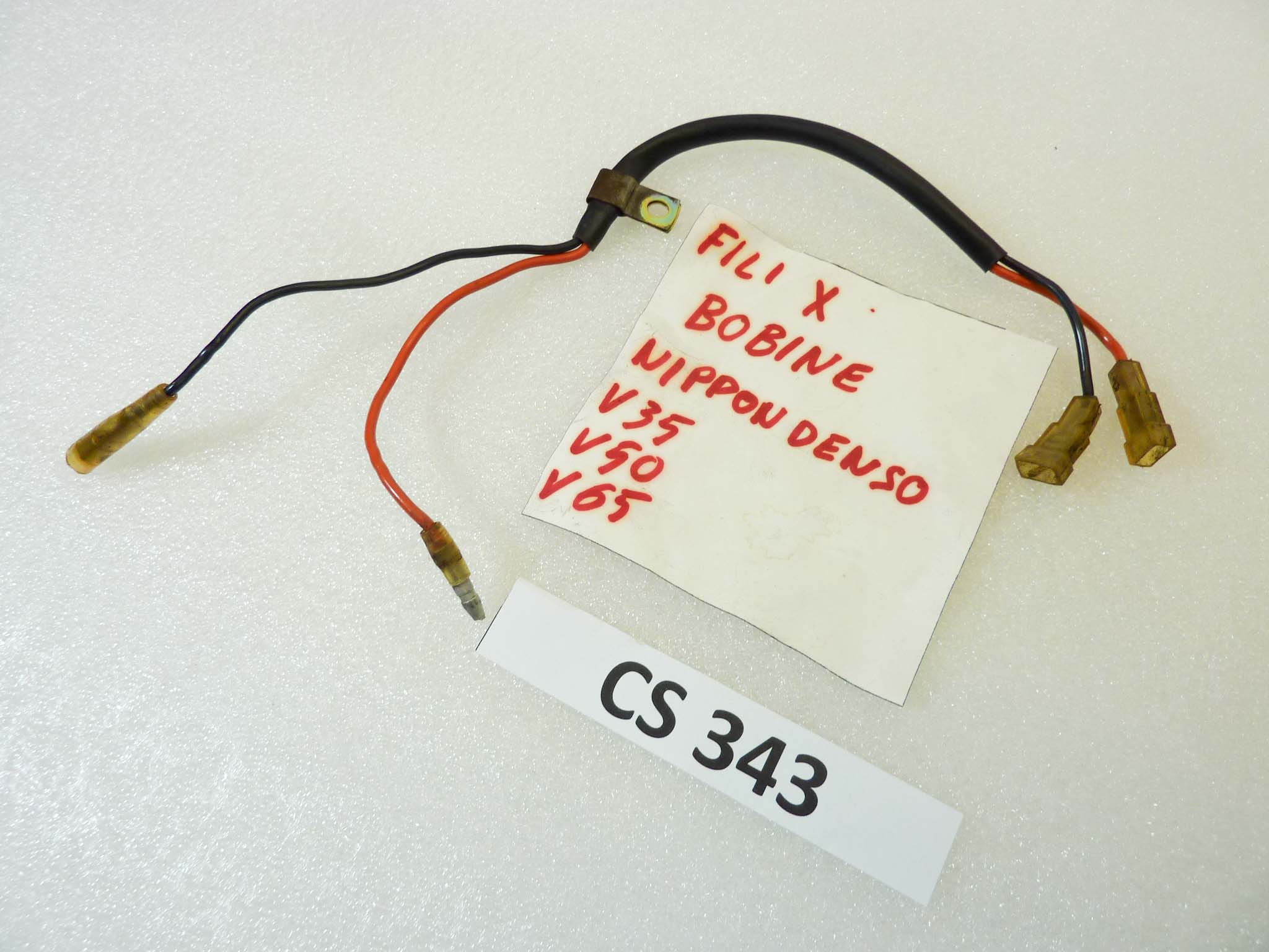 Impianto elettrico cavi bobine Nippondenso Guzzi V35 V60 V65 coppia treccia cablaggio - immagine 2