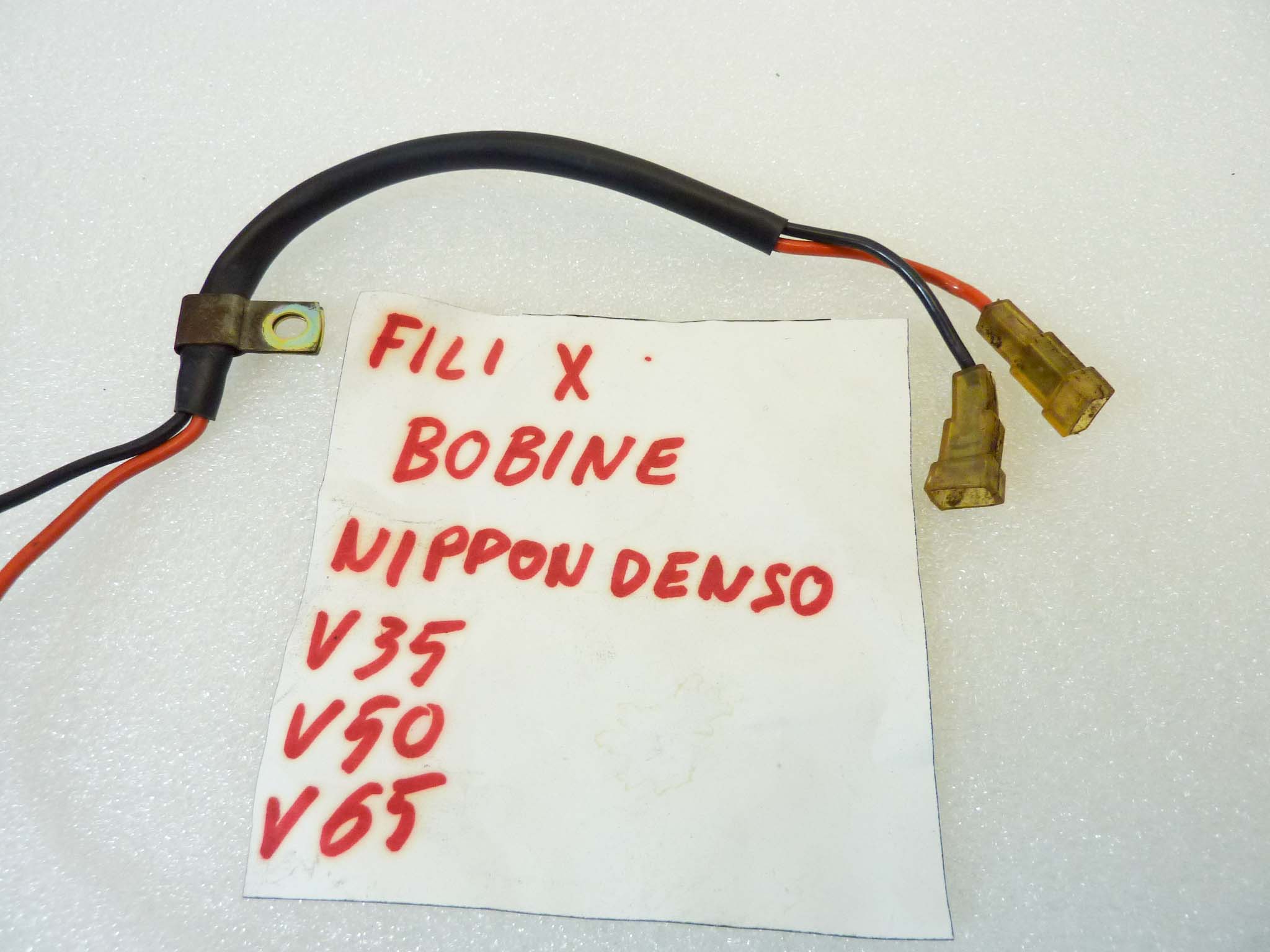 Impianto elettrico cavi bobine Nippondenso Guzzi V35 V60 V65 coppia treccia cablaggio - immagine 3