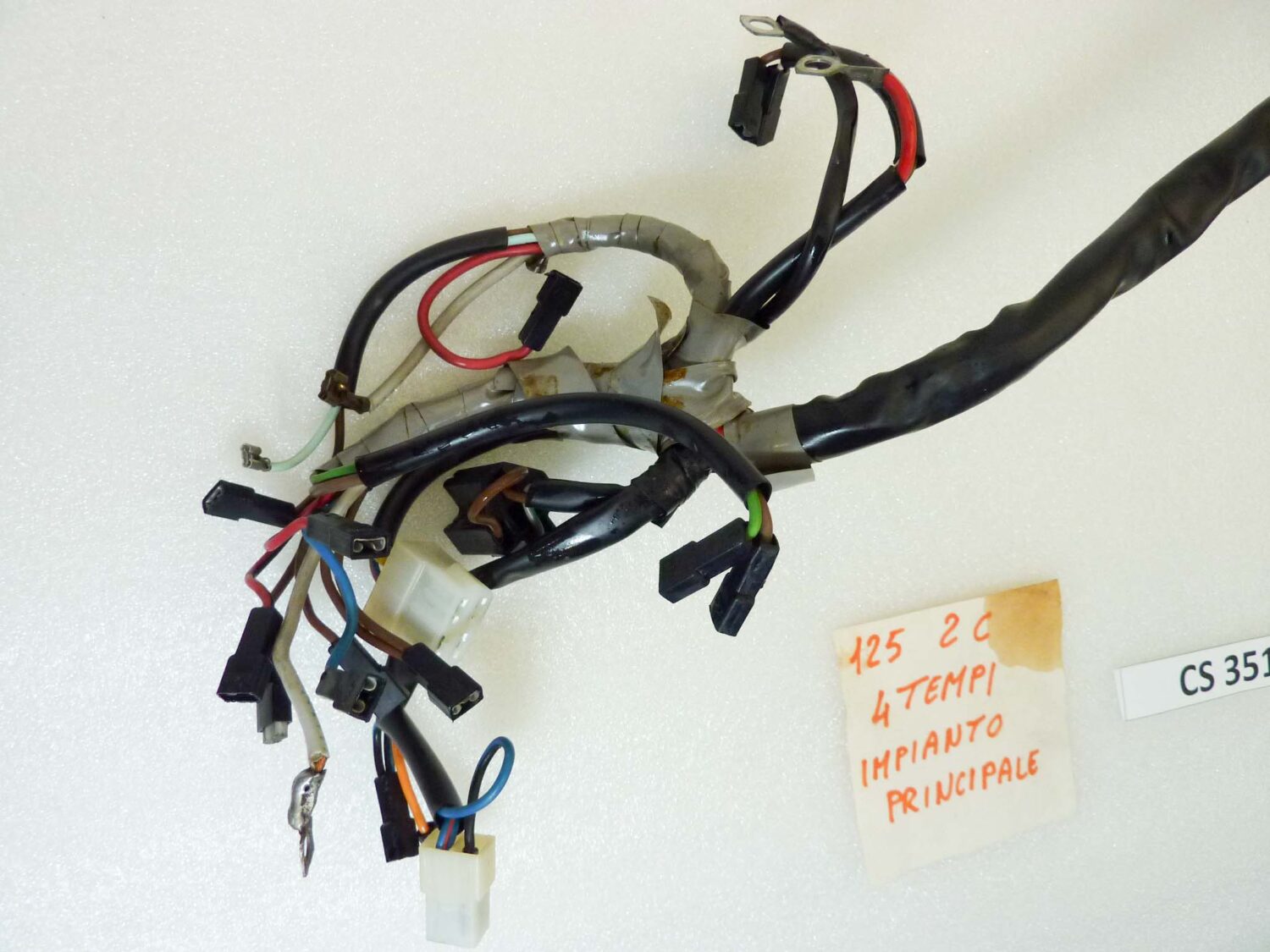 Impianto elettrico Guzzi Benelli 125 2C 4T treccia cablaggio - immagine 9
