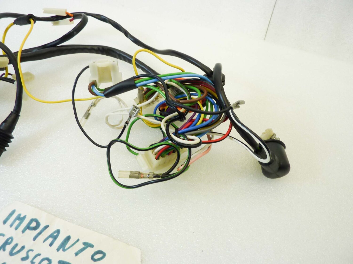 Impianto elettrico cruscotto faro Guzzi 250 TS treccia cablaggio - immagine 4