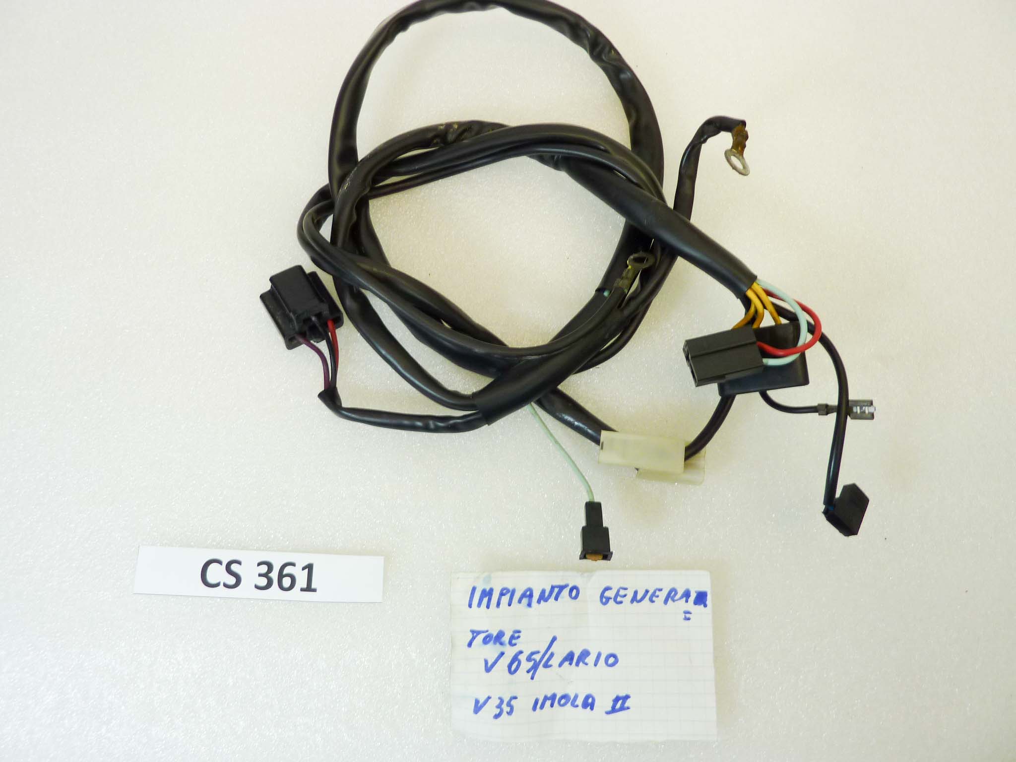 Impianto elettrico generatore Guzzi V35 Imola II V65 Lario treccia cablaggio