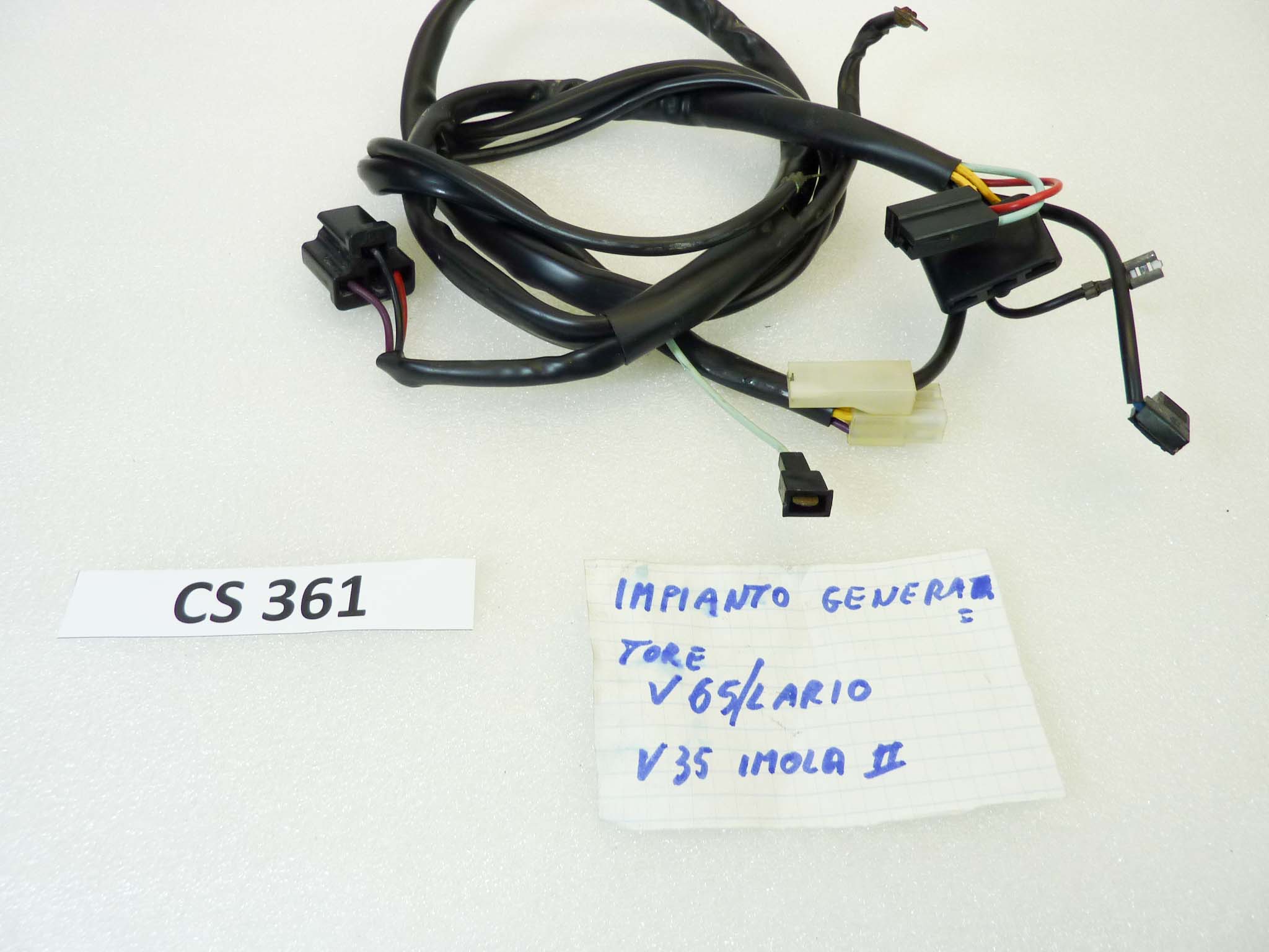 Impianto elettrico generatore Guzzi V35 Imola II V65 Lario treccia cablaggio - immagine 5