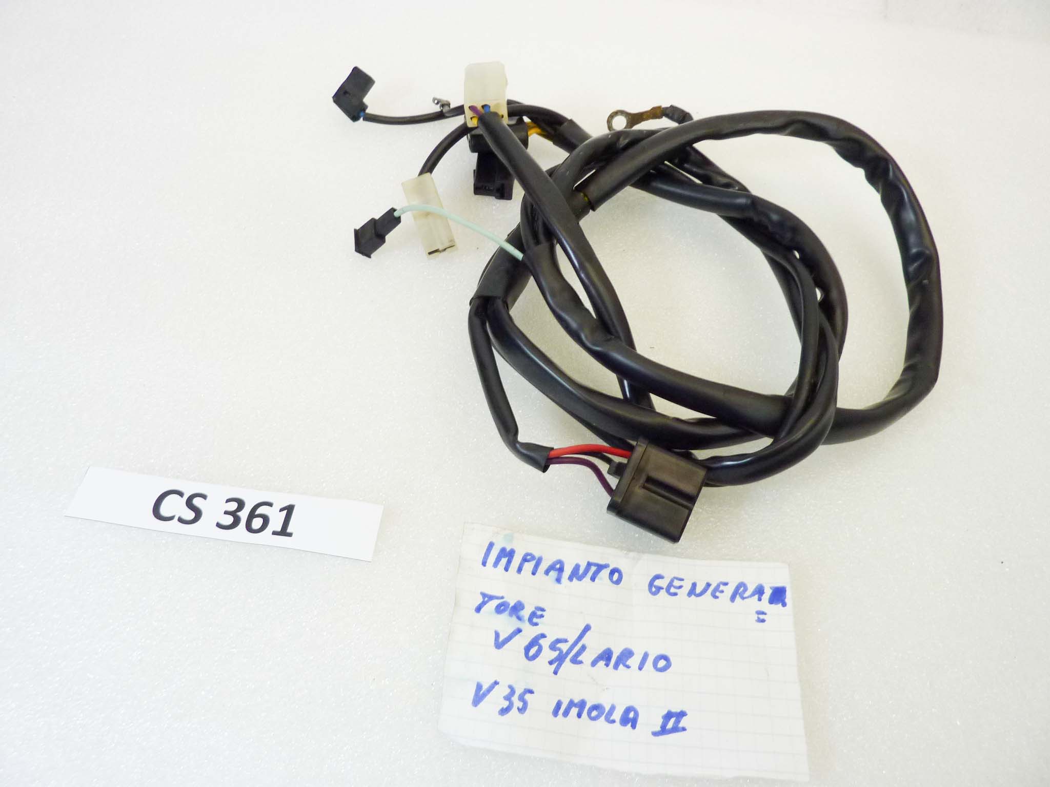 Impianto elettrico generatore Guzzi V35 Imola II V65 Lario treccia cablaggio - immagine 6
