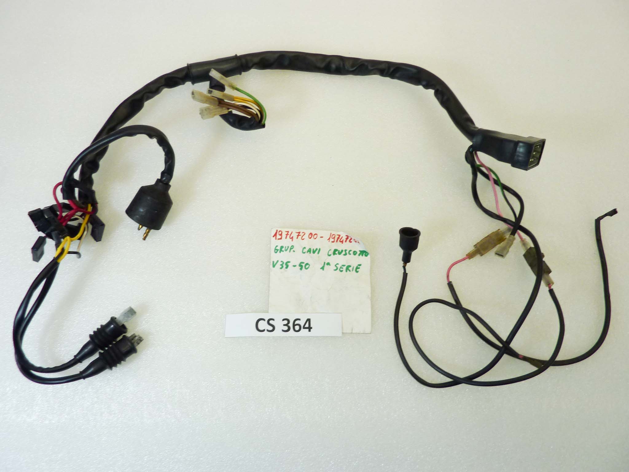 Impianto elettrico cruscotto Guzzi V35 V50 I serie cod 19747200 o 19747201 treccia cablaggio