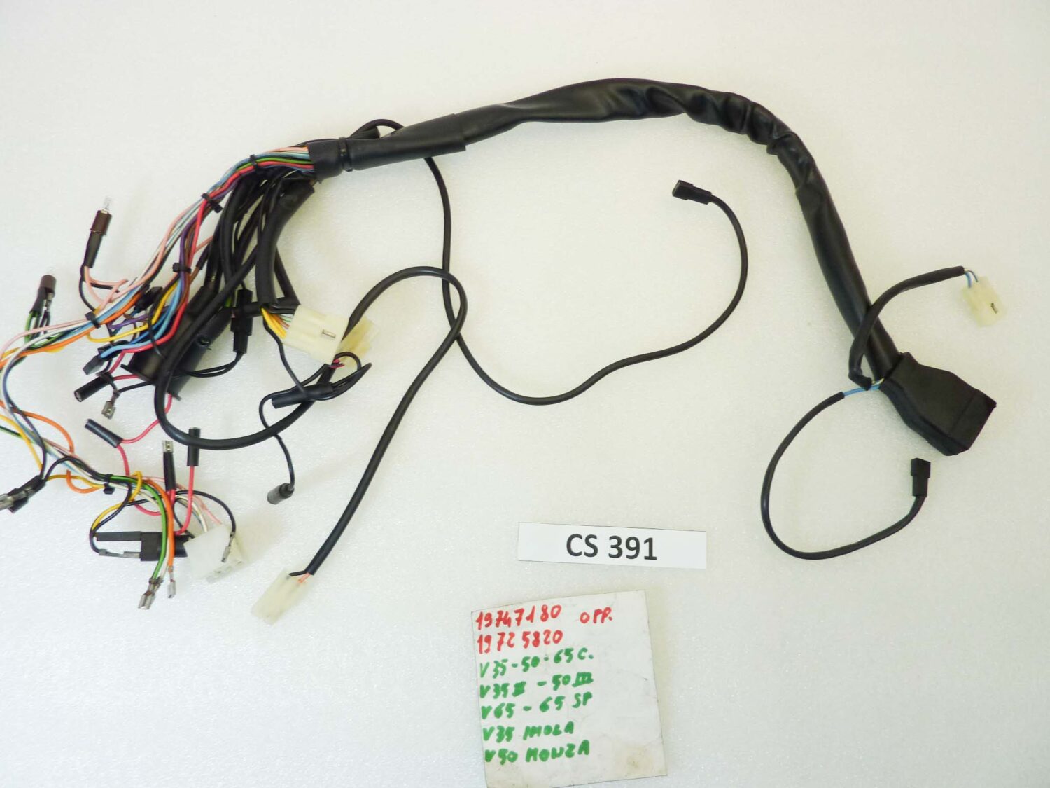 Impianto elettrico Guzzi V35 V50 V65 Custom V35 II V50 III V65 SP V35 Imola V50 Monza cod 19747180 o 19725820 treccia cablaggio - immagine 5