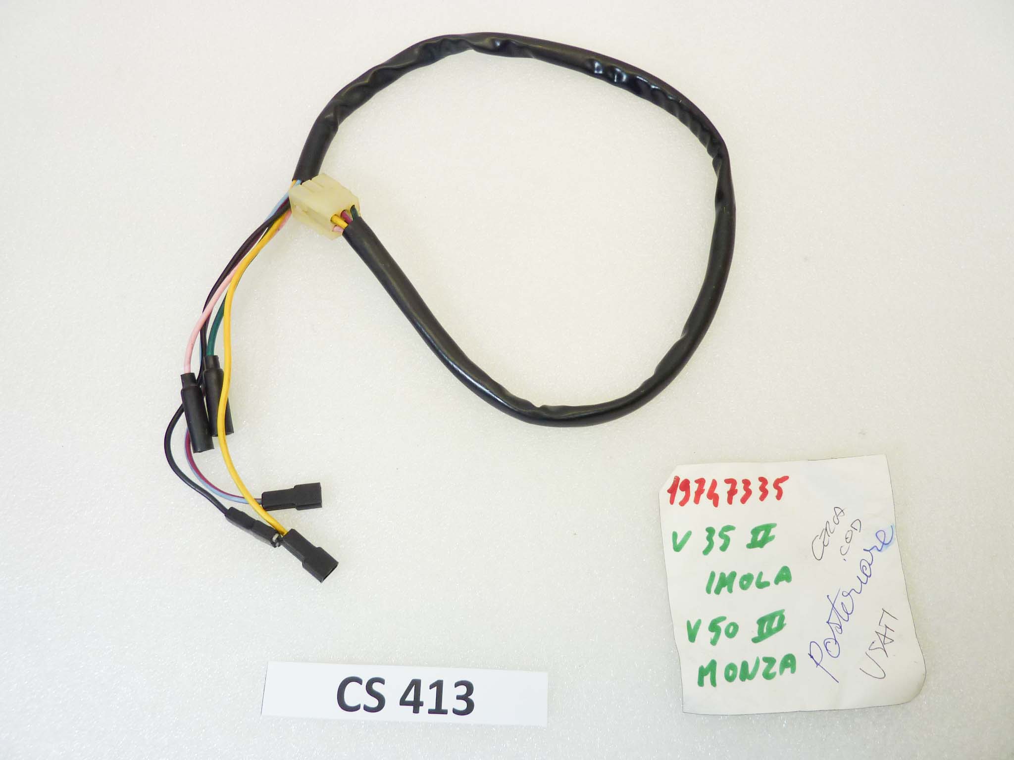 Impianto elettrico fanalino posteriore Guzzi V35 II Imola V50 III Monza cod 19747335 treccia cablaggio