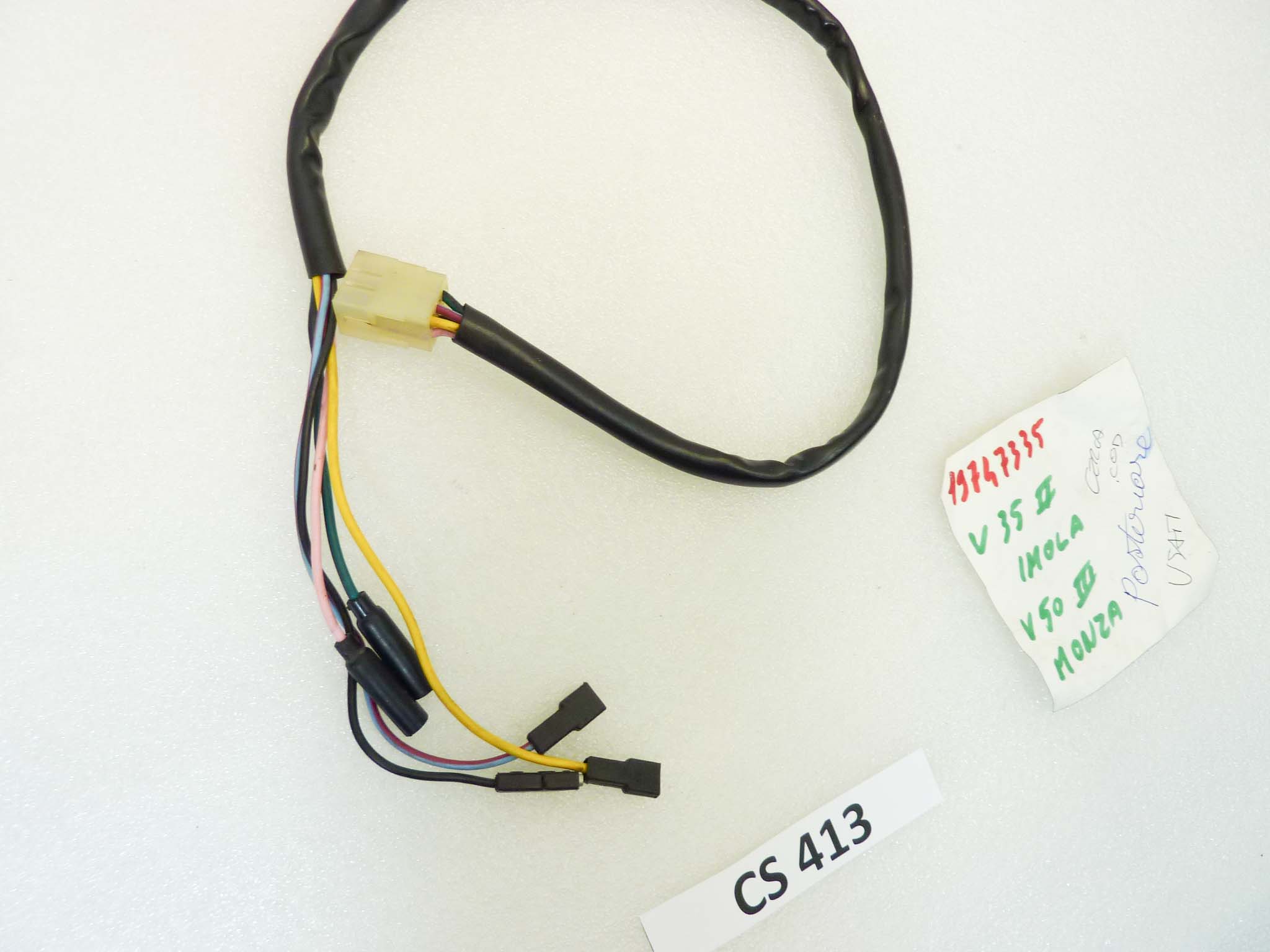 Impianto elettrico fanalino posteriore Guzzi V35 II Imola V50 III Monza cod 19747335 treccia cablaggio - immagine 4